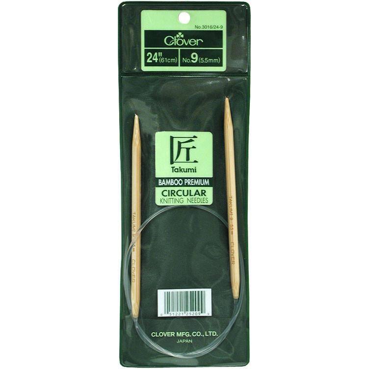 Clover 24 PRO Takumi Bamboo Circular Knitting Needles