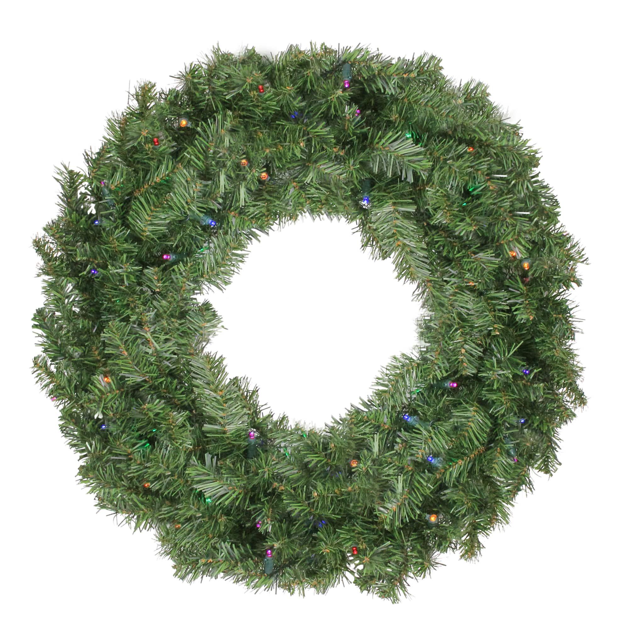 24&#x22; LED Canadian Pine Artificial Christmas Wreath