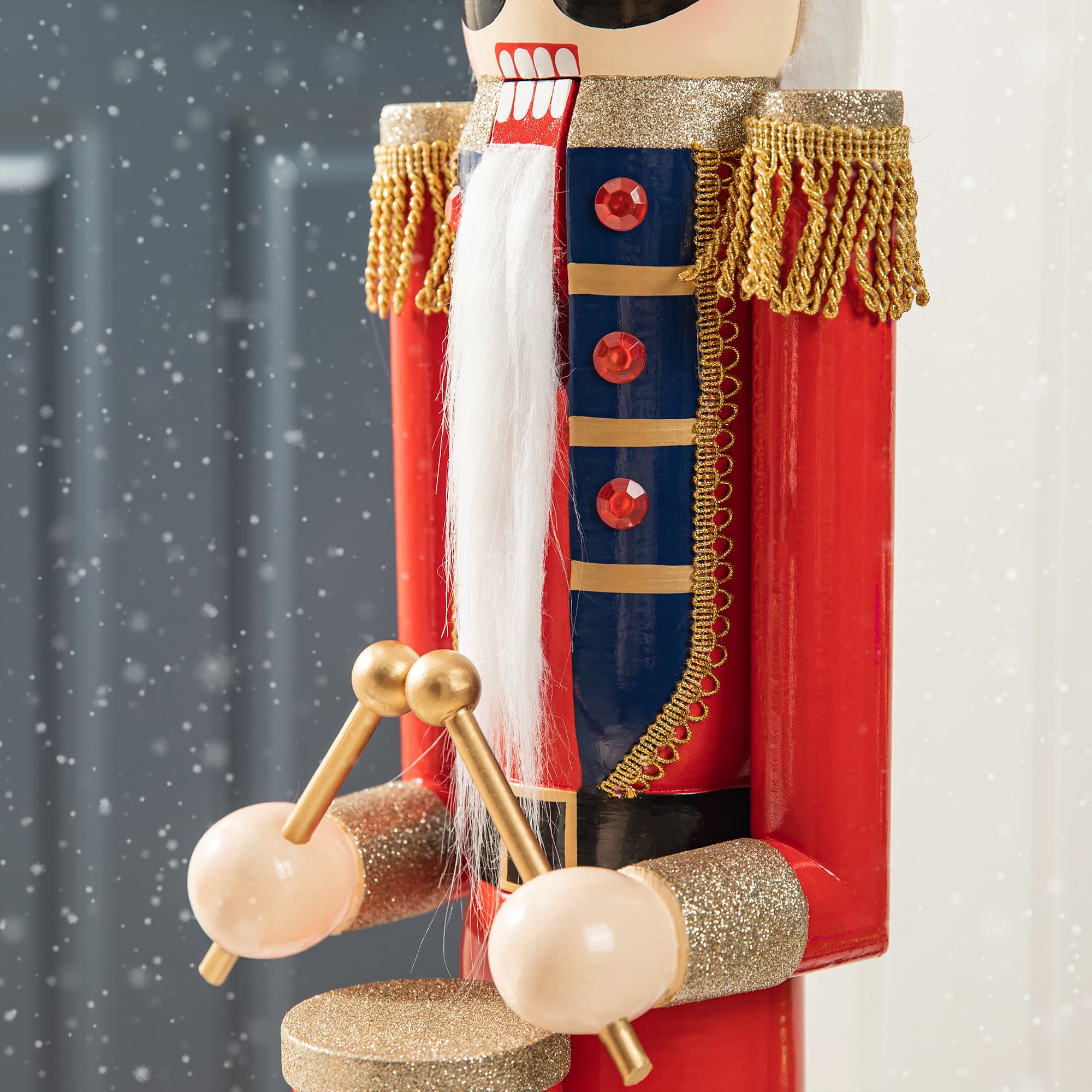 Glitzhome® 42" Wooden Christmas Soldier Nutcracker