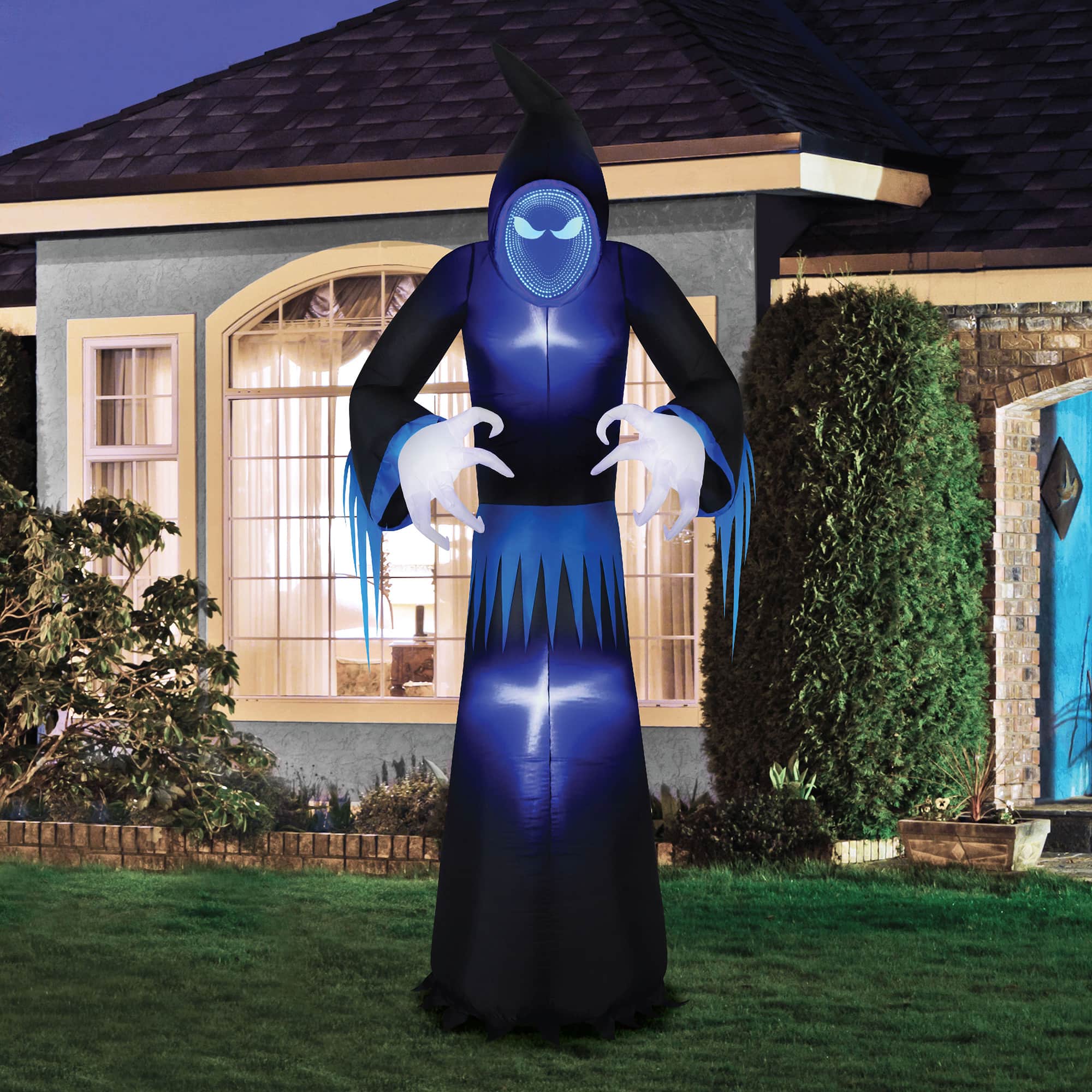 8ft. Inflatable Halloween Light Up Infinity Mirror Reaper