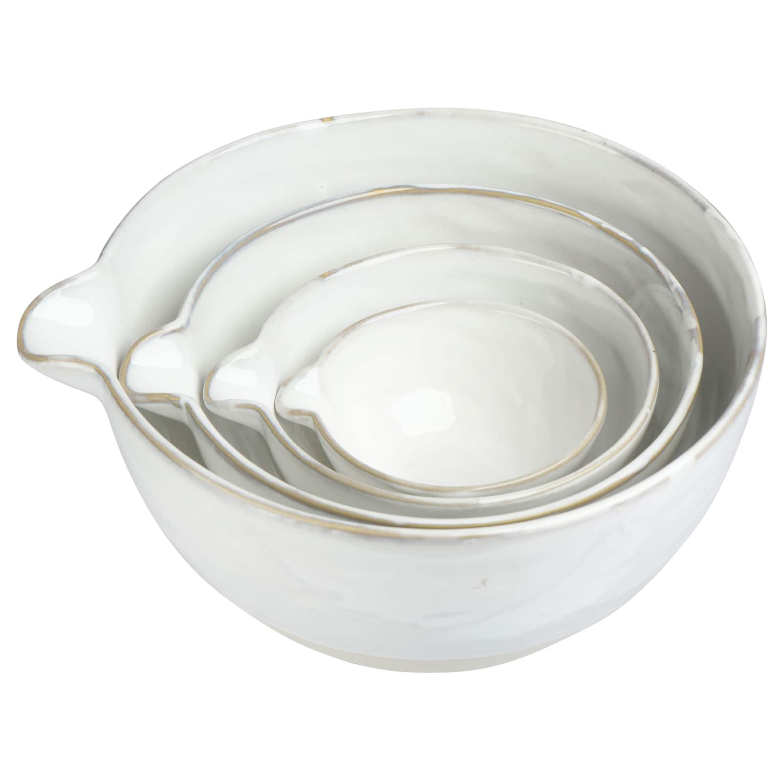 Hello Honey® Assorted Stoneware White Batter Bowls Set