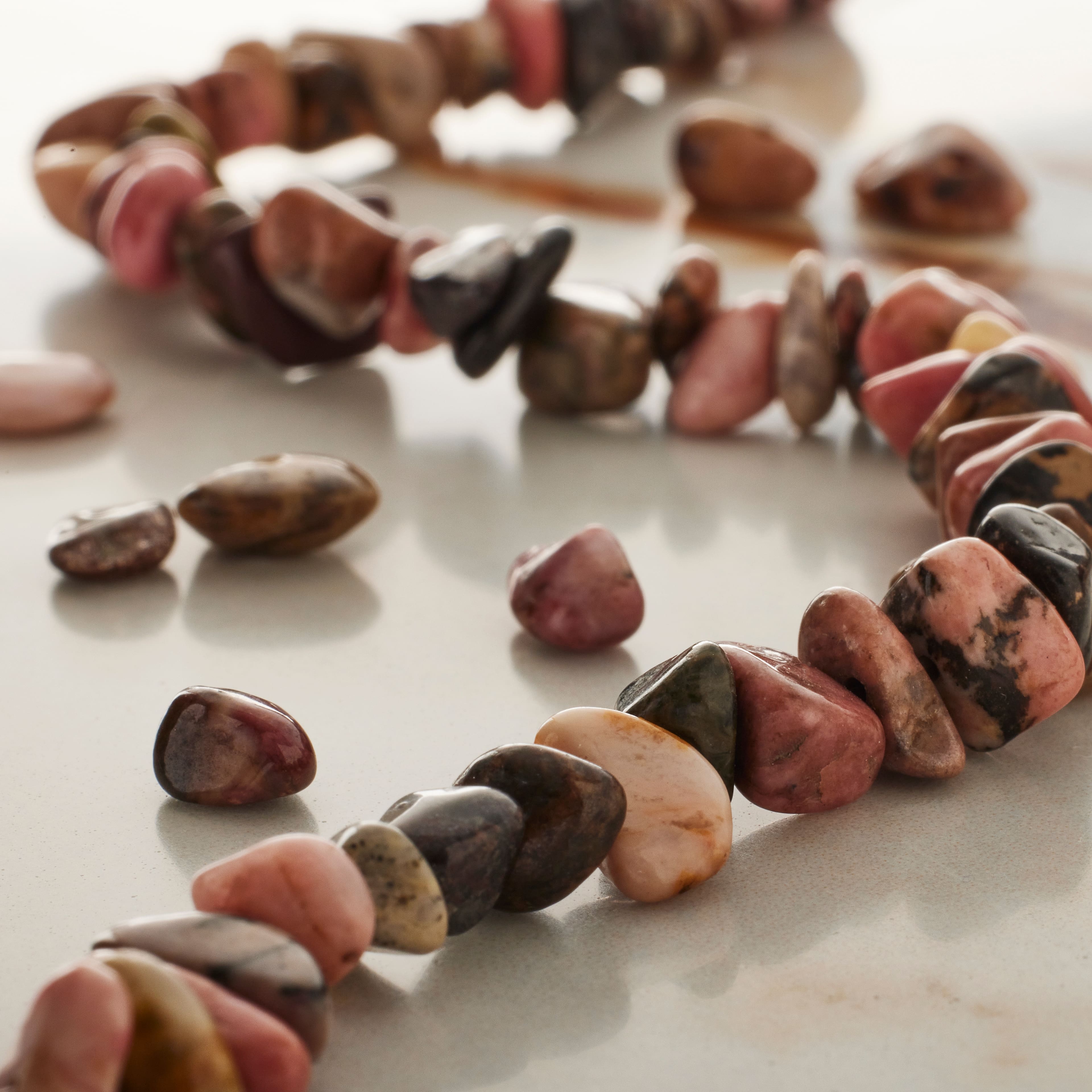 12 Pack: Rhodonite Chip Beads by Bead Landing™