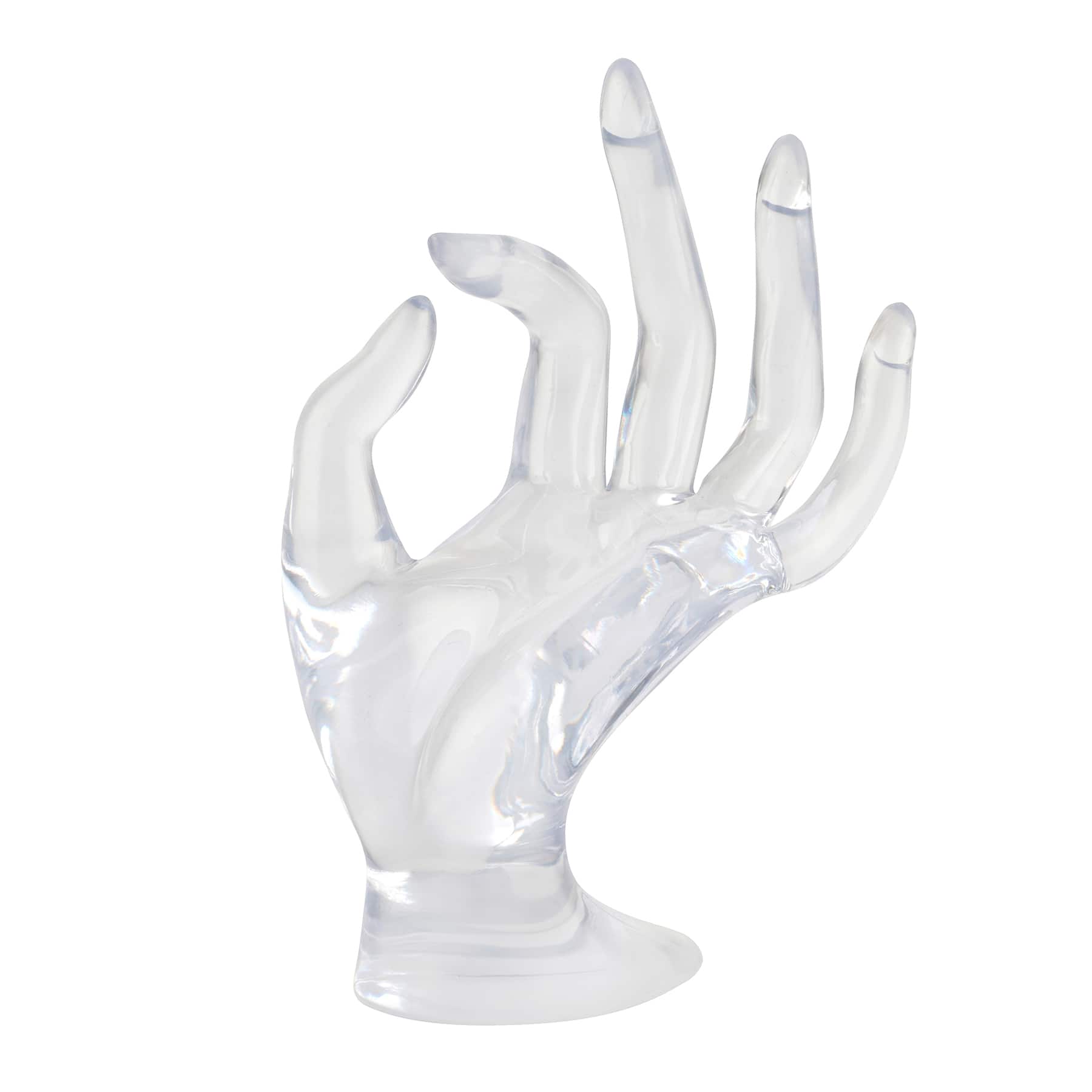 12 Pack: Clear Hand Jewelry Display by Bead Landing™