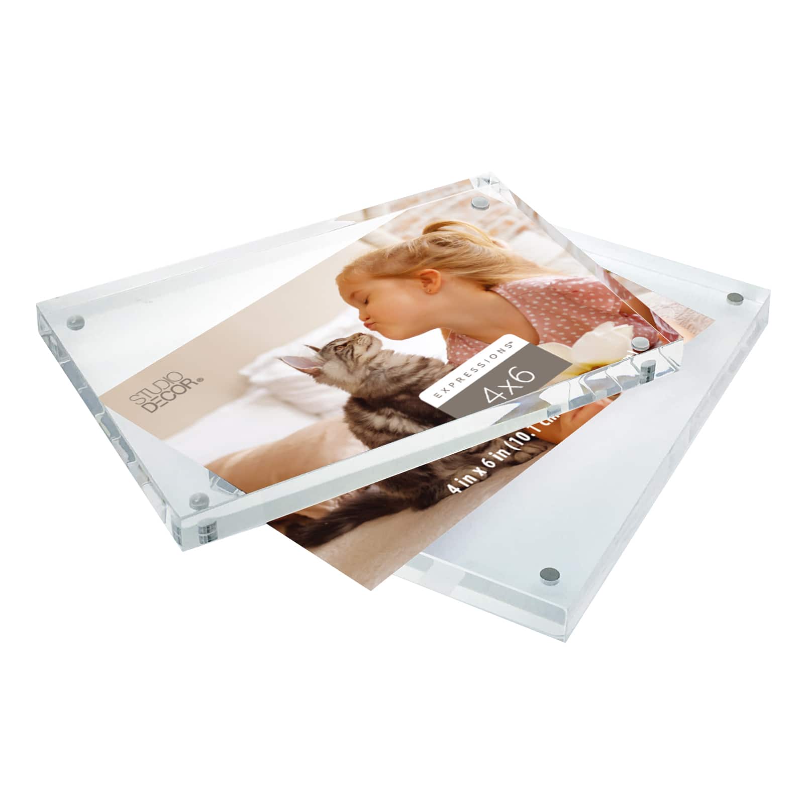 12 Pack: Expressions™ Clear Acrylic Block Frame by Studio Décor®