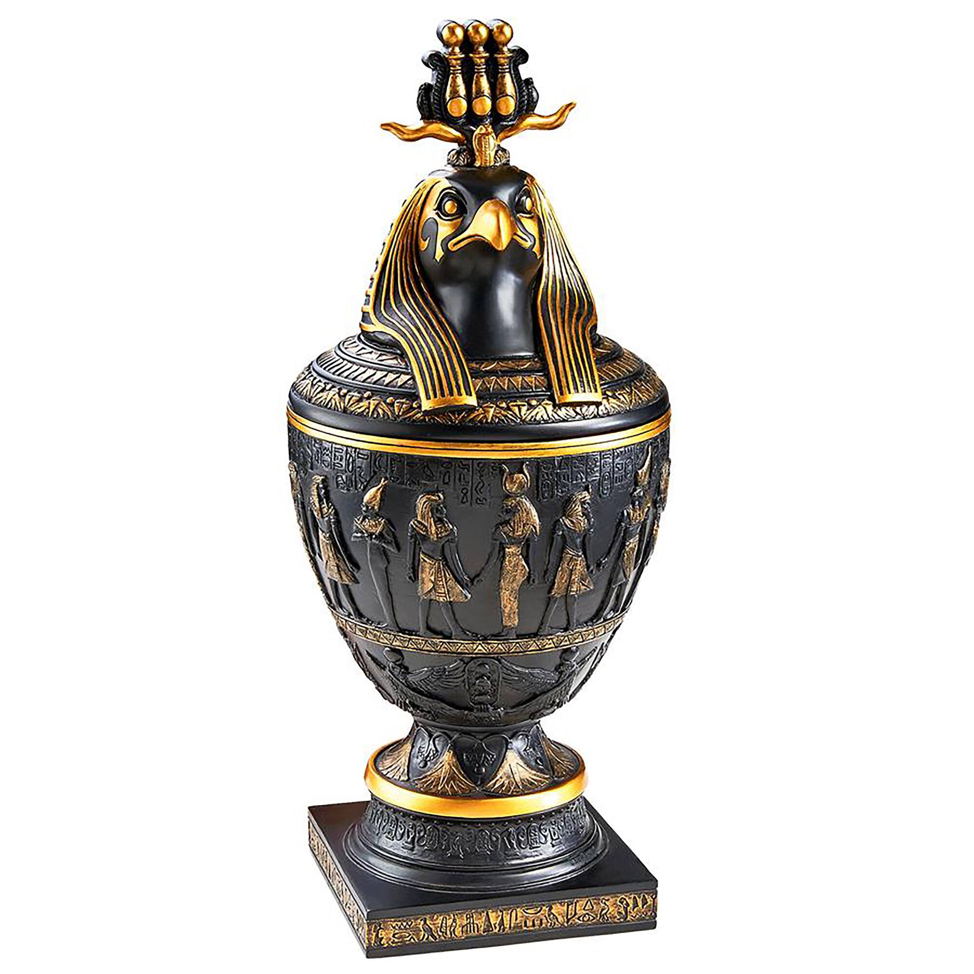 Design Toscano Horus The Egyptian Falcon God Canopic Jar 