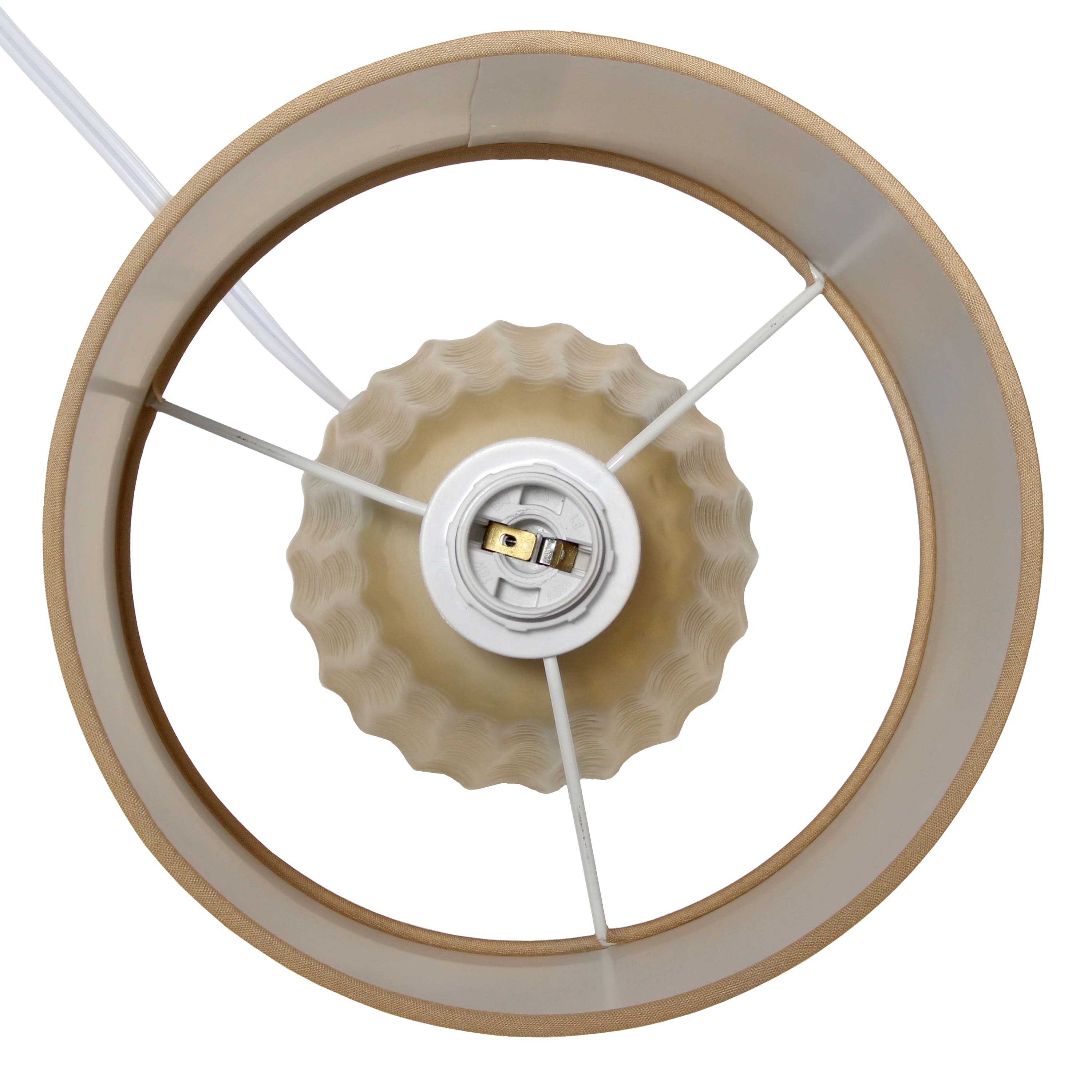 Simple Designs 11" Mini Ceramic Pastel Table Lamp