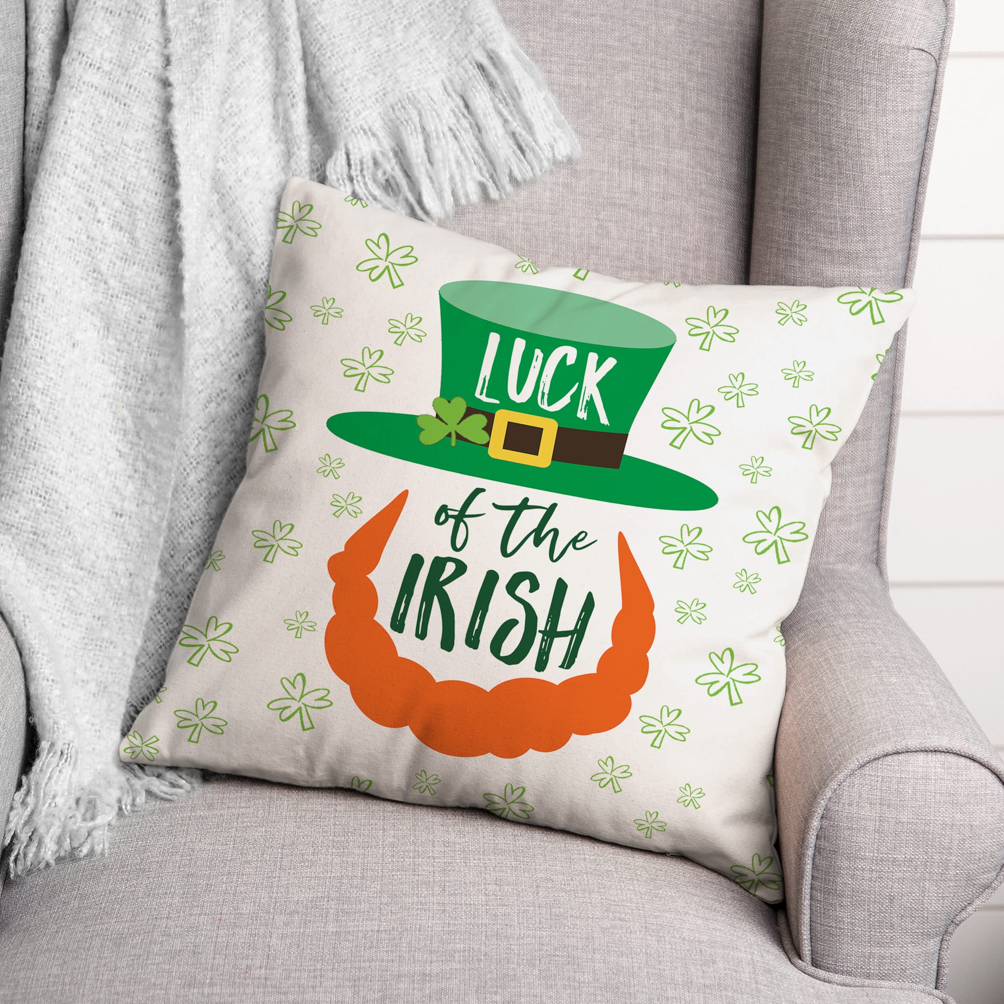 Luck of the Irish Throw Pillow