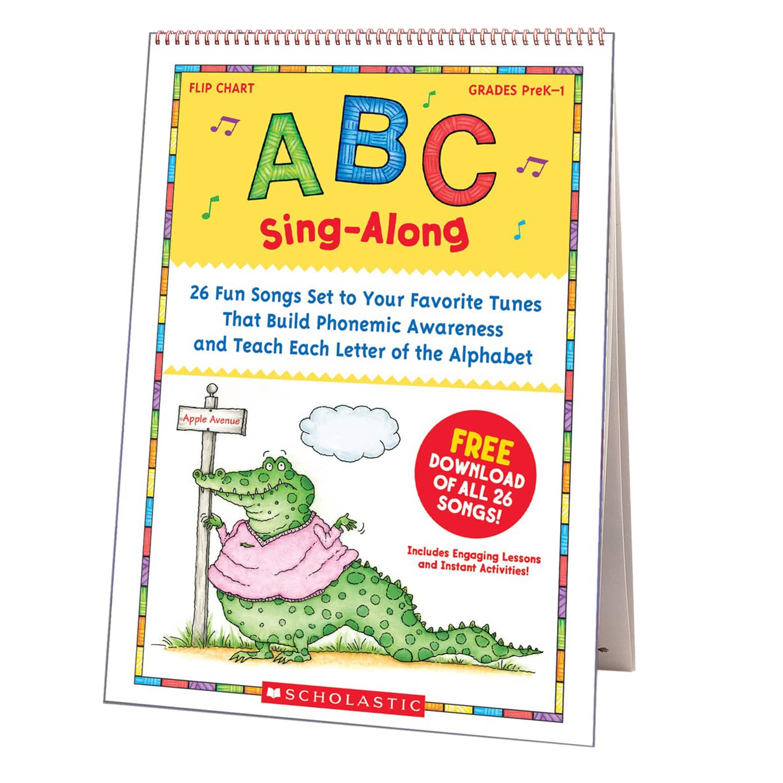 Scholastic&#xAE; ABC Sing-Along Flip Chart: 26 Fun Songs