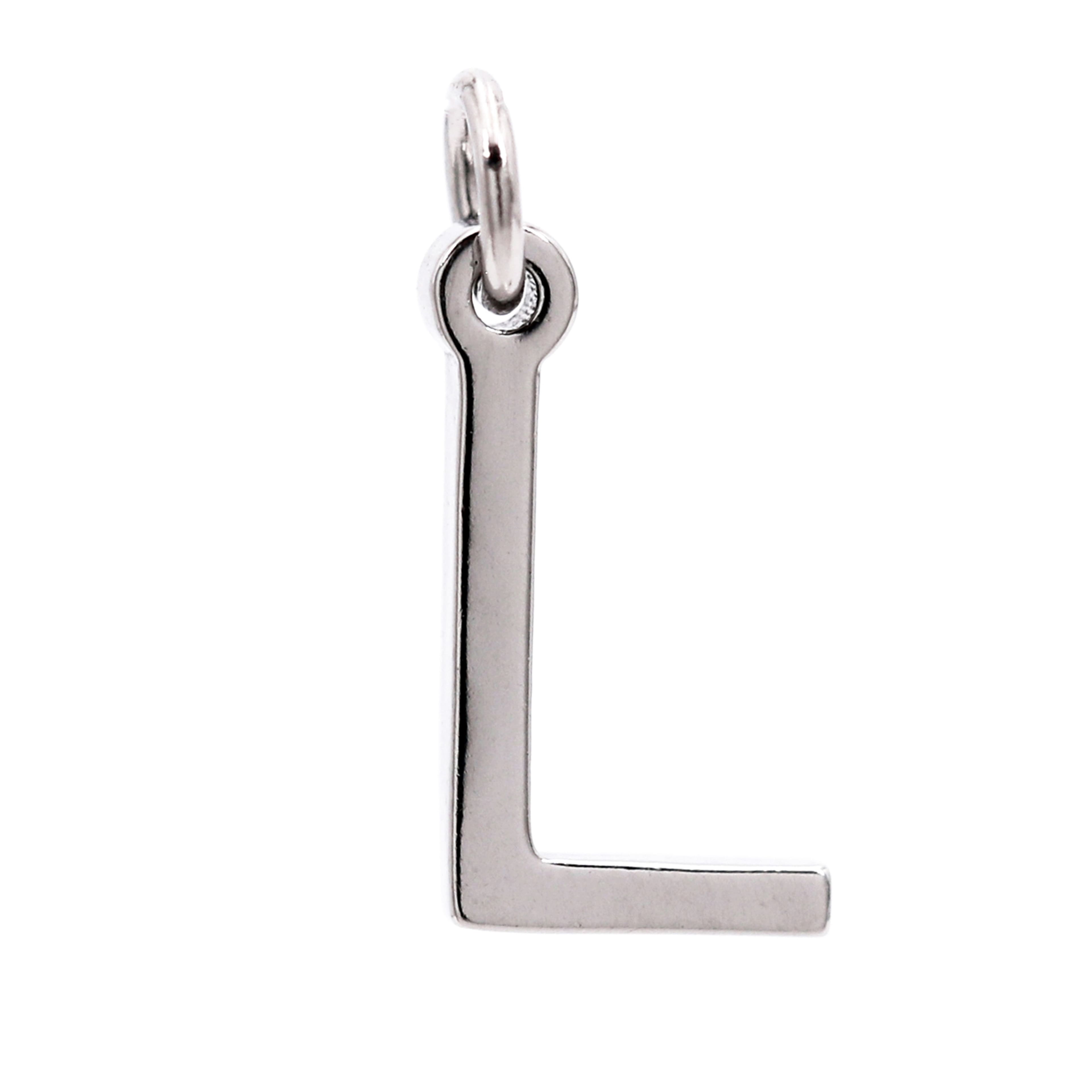 Bead Landing Metal Letter Charms in Silver | Michaels