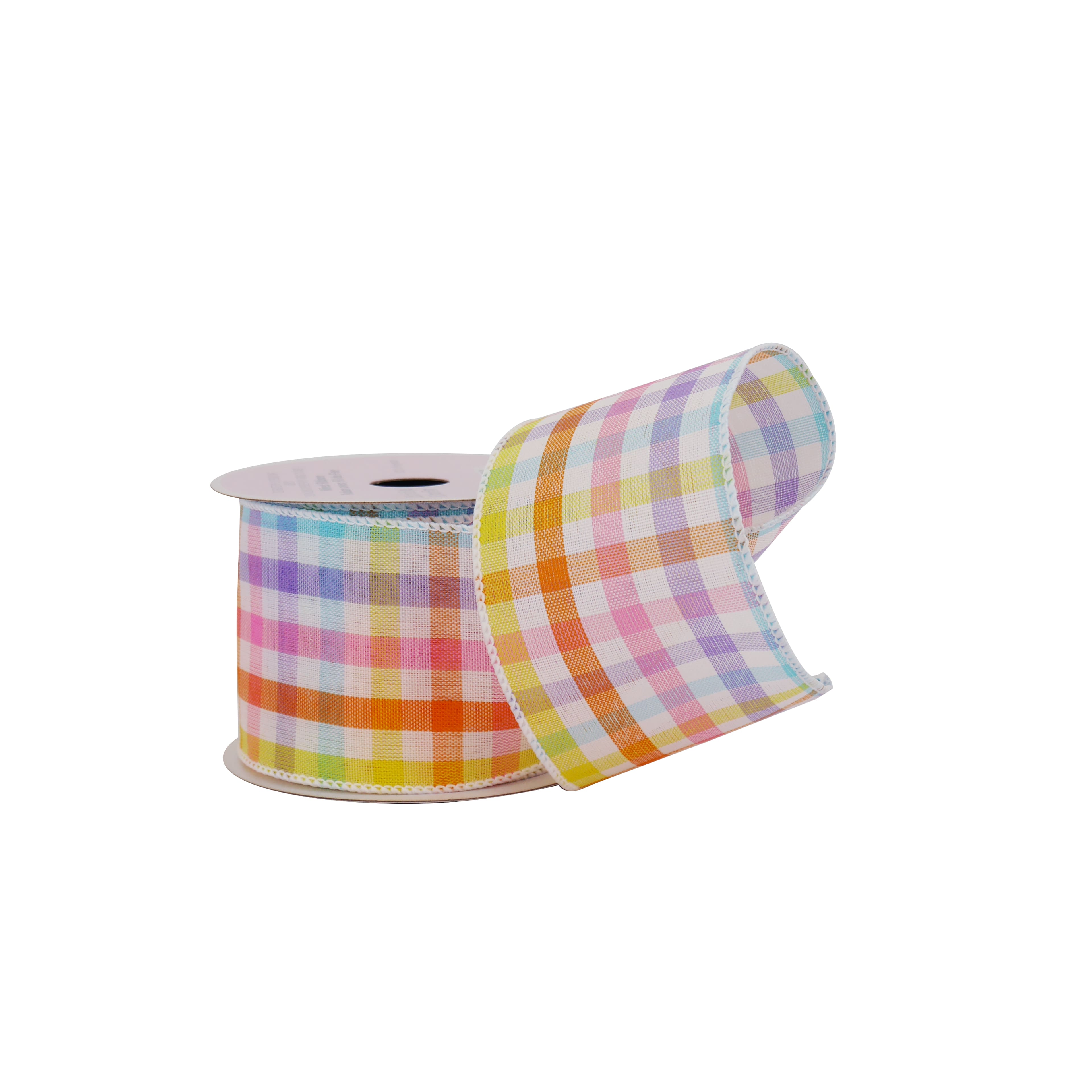 2.5" x 6.6yd. Easter Check Wired Ribbon by Celebrate It®