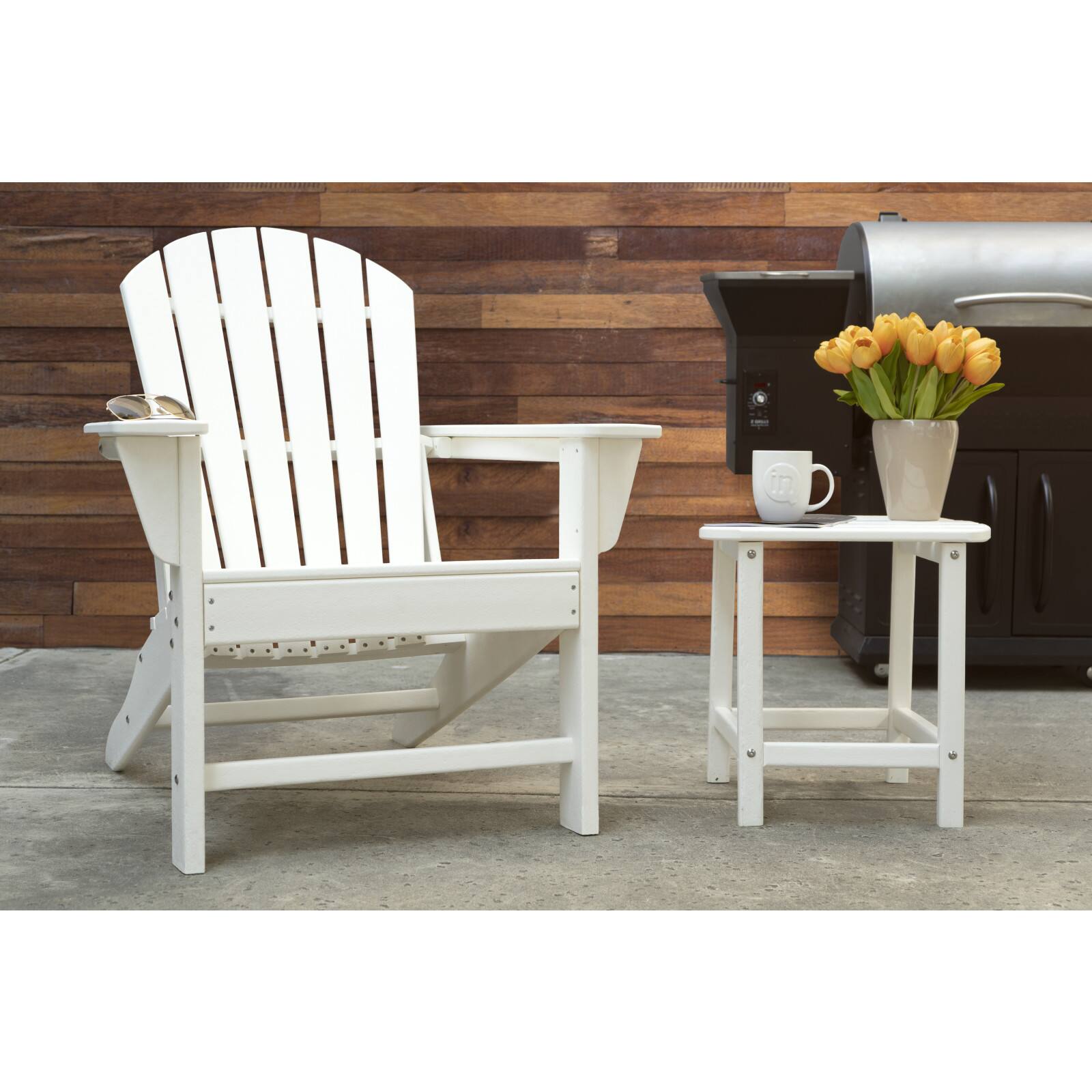 White Traditional Adirondack Chair