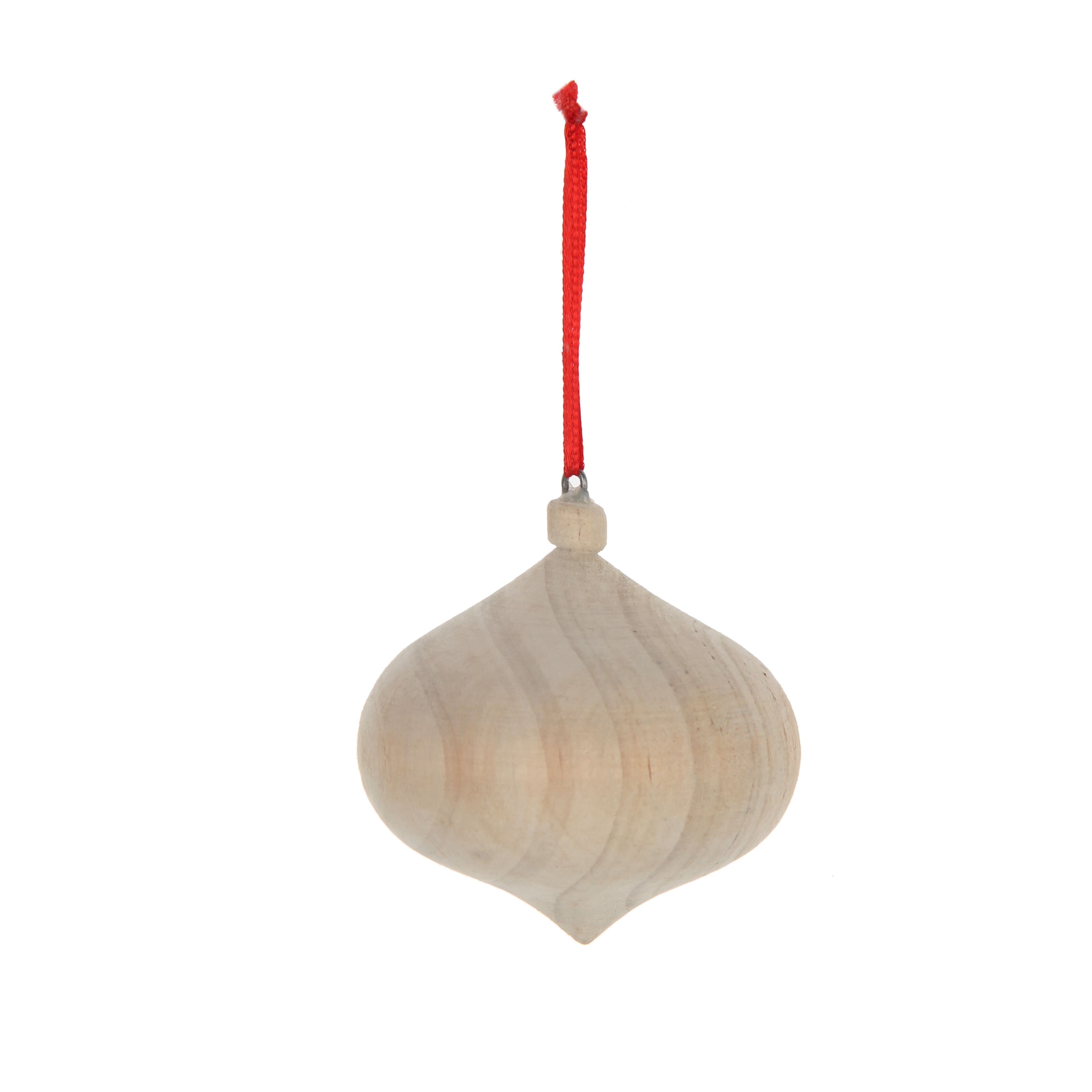 3.25&#x22; Onion DIY Wood Ornament by Make Market&#xAE;