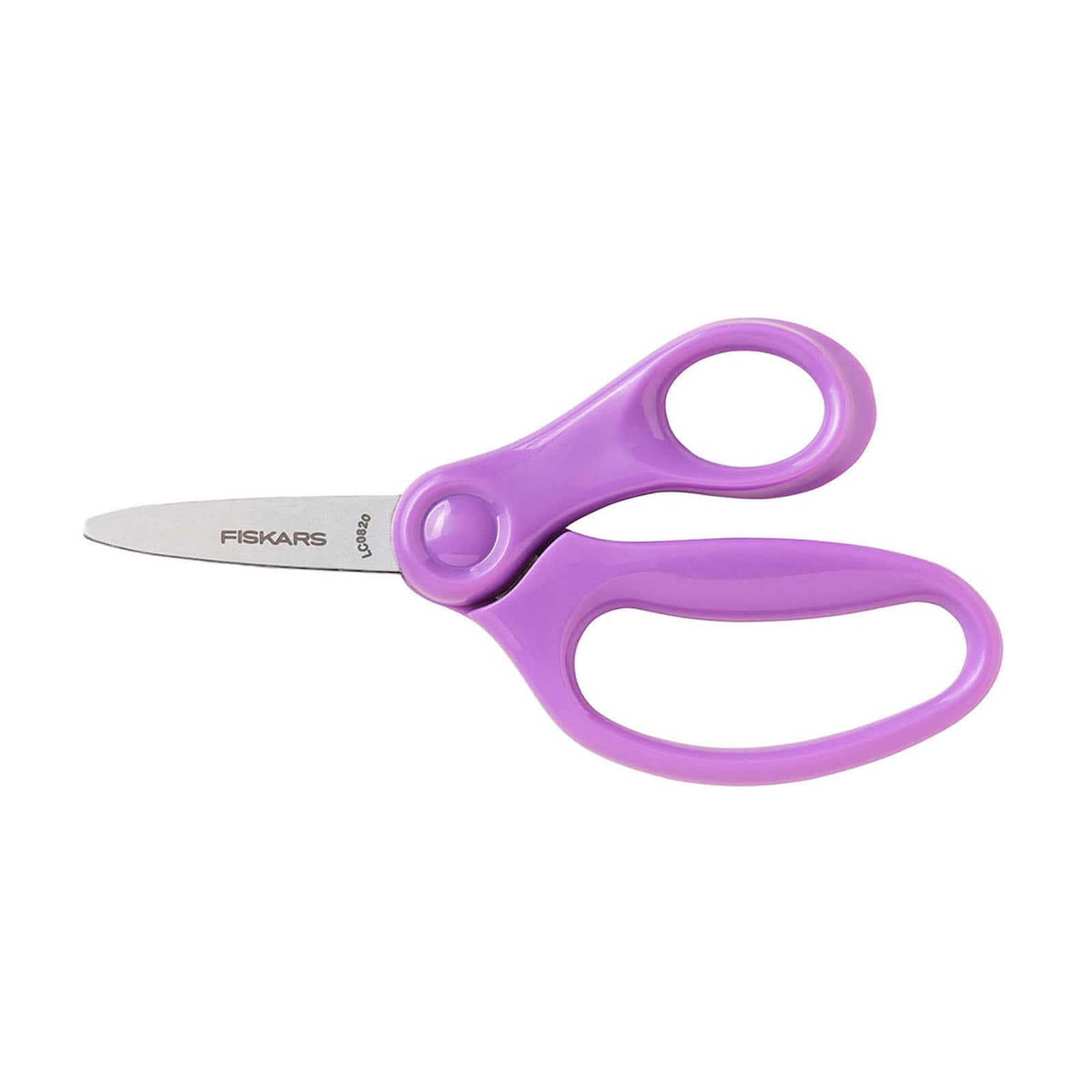 Westcott 15967 Right- and Left-Handed Scissors, Classic Kids' Scissors,  Ages 4-8, 5-Inch Blunt Tip, Neon Pink