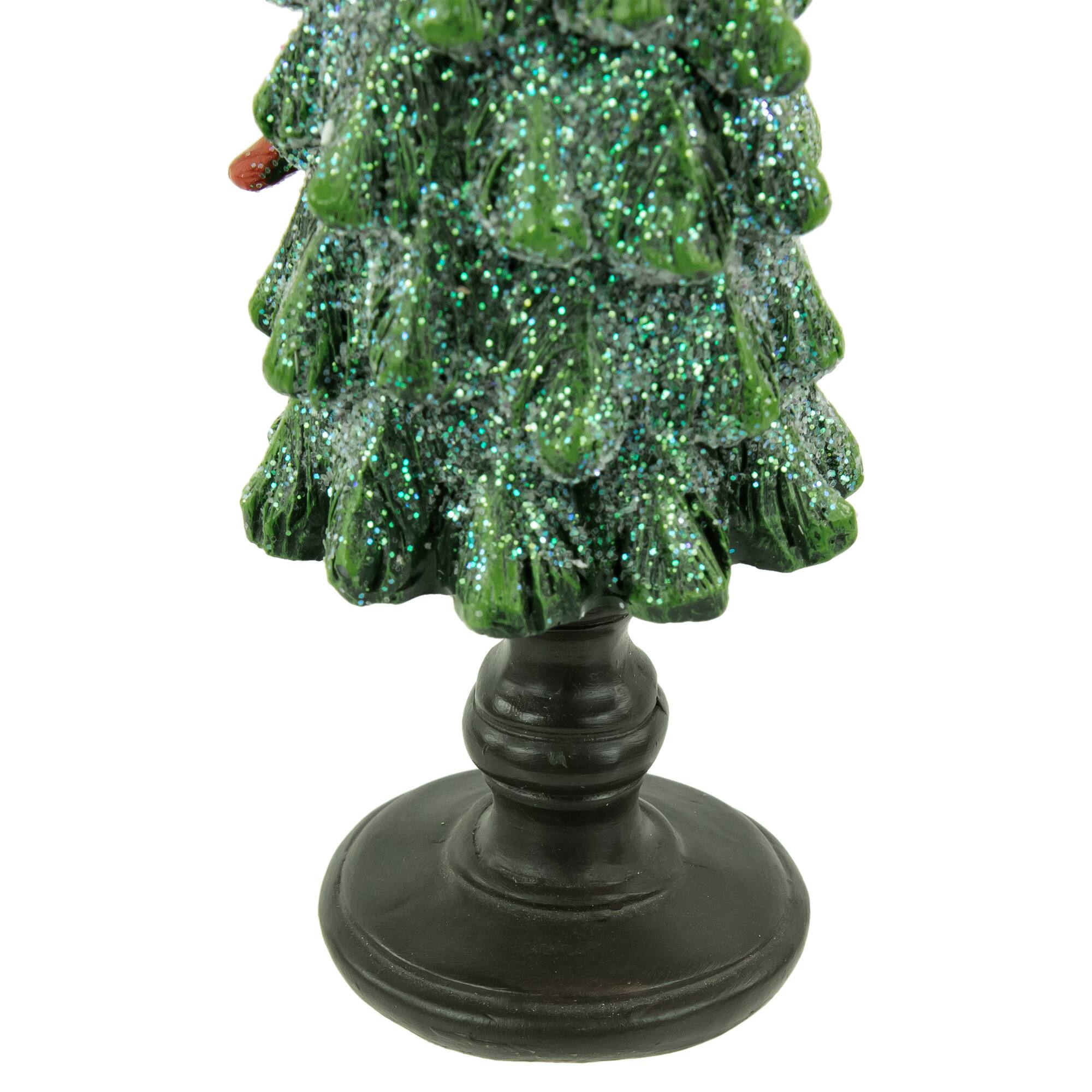 8.75" Unlit Glittered Cardinals Decoration Christmas Tree