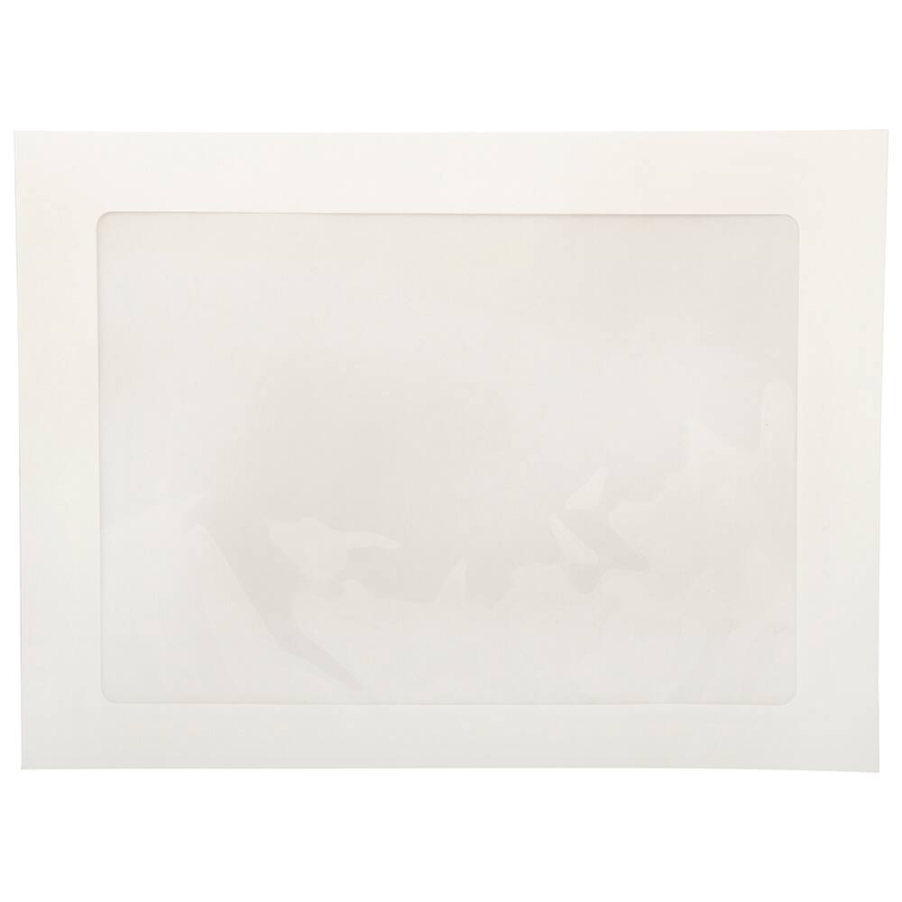 JAM Paper 9" x 12" White Booklet Commercial Window Envelopes, 25ct.