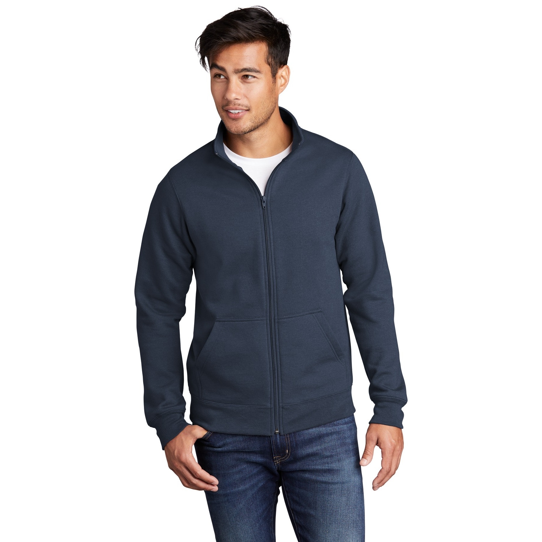 Port & Company® Core Fleece Cadet Full-Zip Adult Unisex Sweatshirt