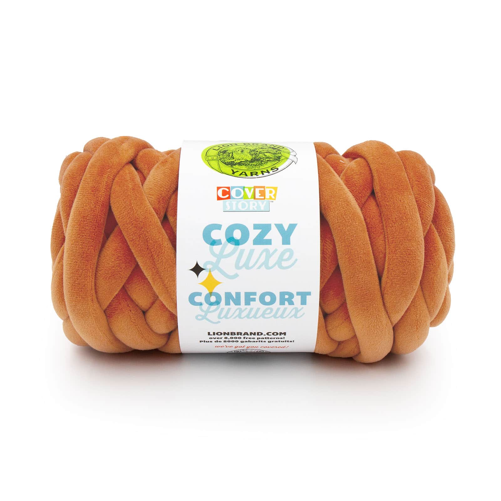 Lion Brand® Cover Story™ Cozy Luxe Yarn, Color: Eggplant | Michaels