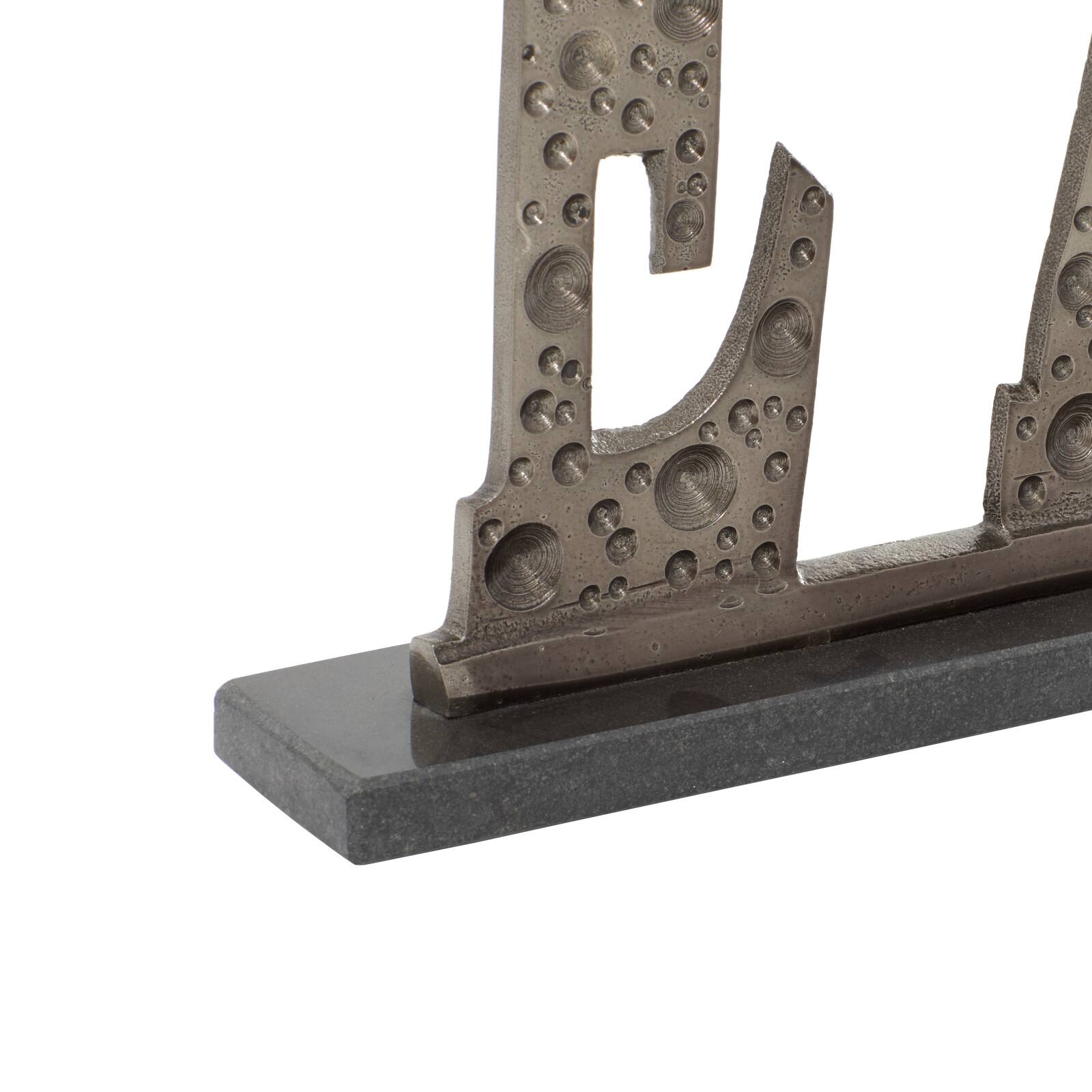 13" Silver Bar Industrial Decorative Sign