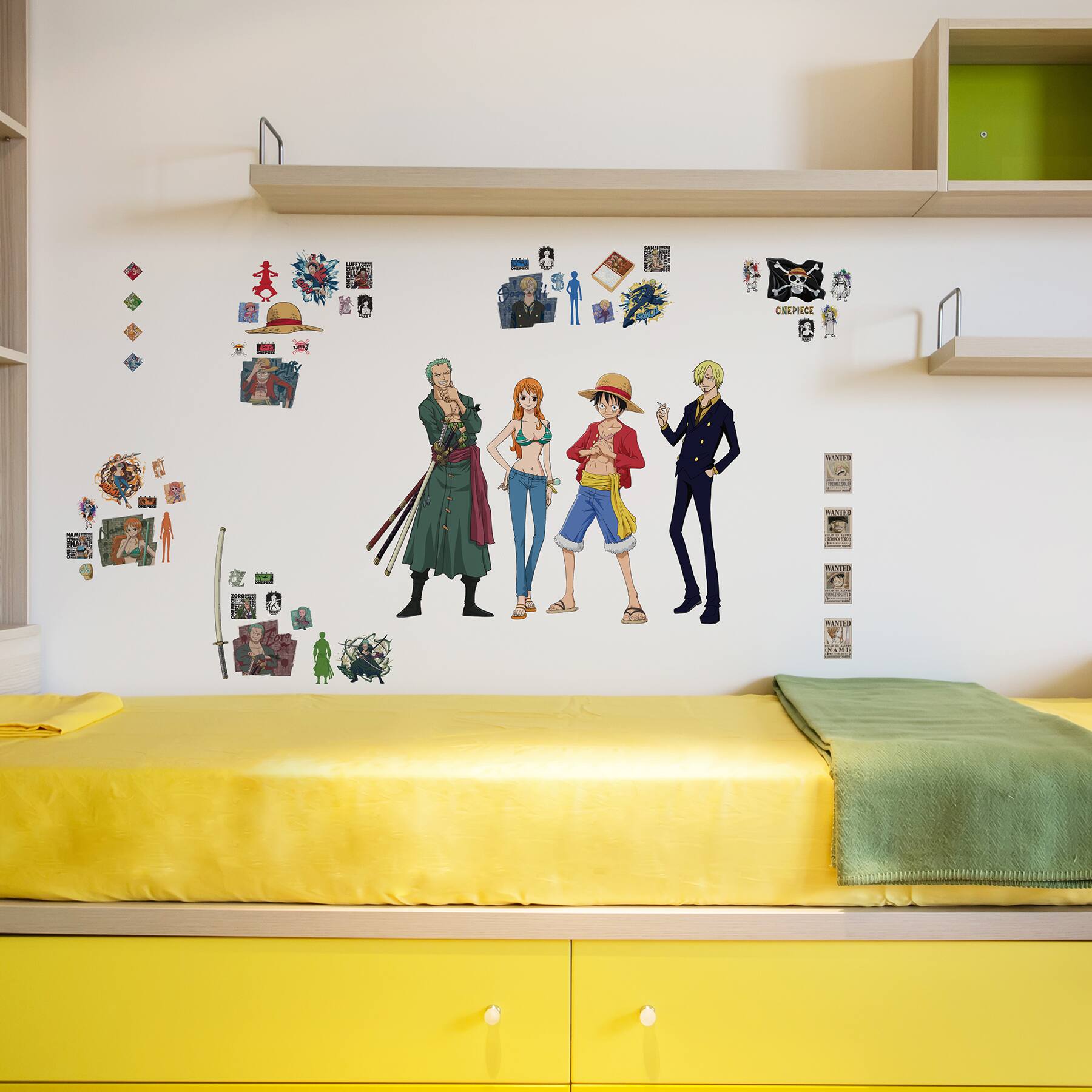 RoomMates One Piece Straw Hat Crew Peel & Stick Wall Decals