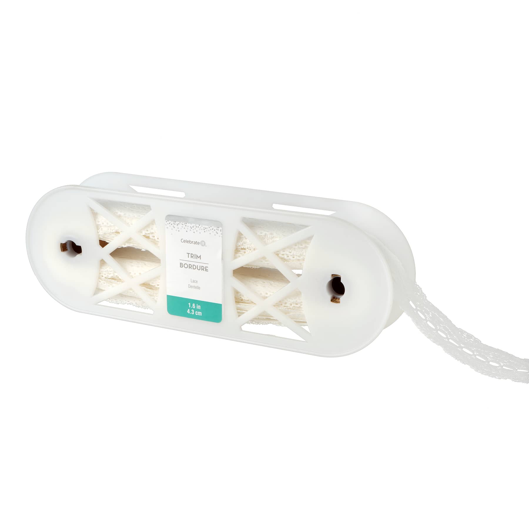 1.6&#x22; White Lace Trim by Celebrate It&#xAE;
