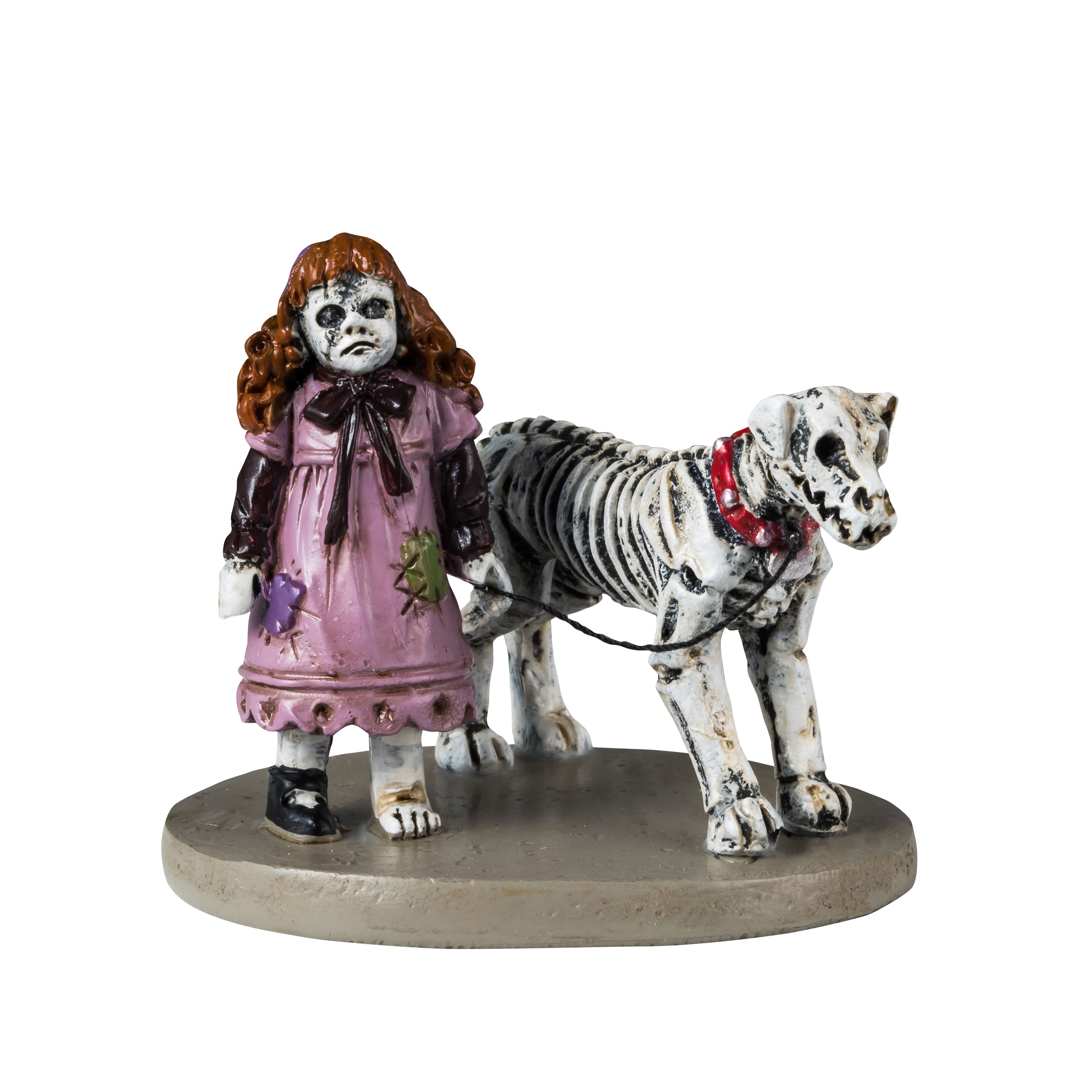 Lemax Creepy Doll &#x26; Dog