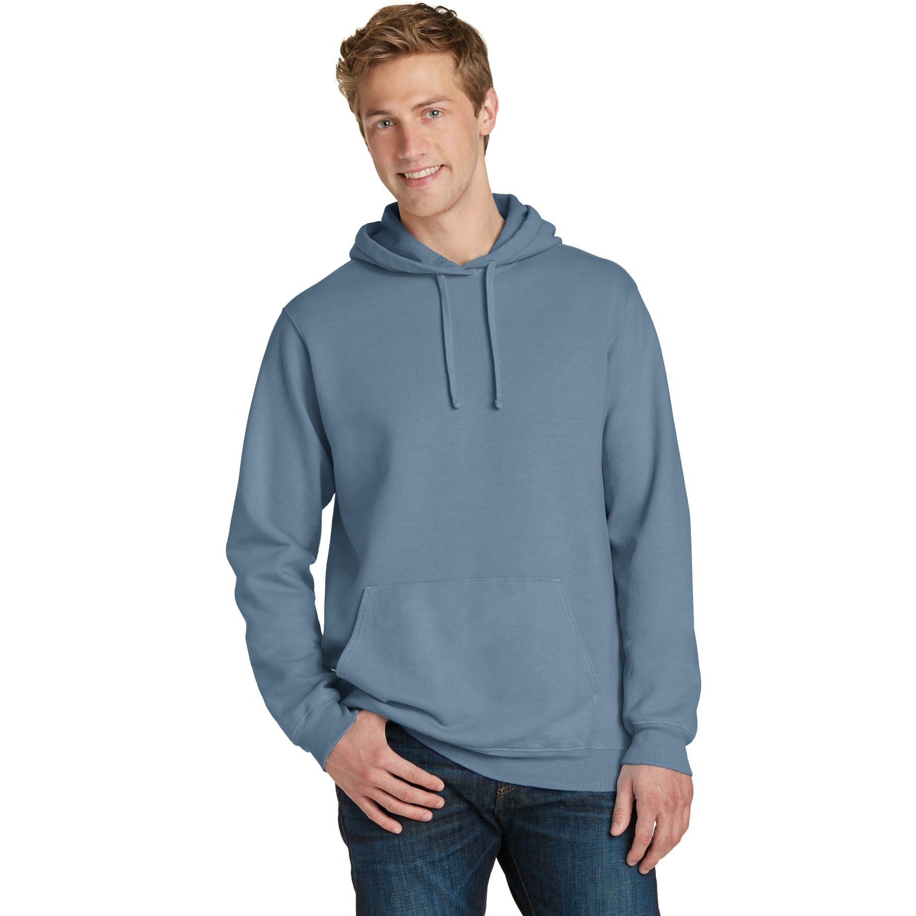 Port &#x26; Company&#xAE; Beach Wash Garment-Dyed Pullover Hooded Adult Sweatshirt