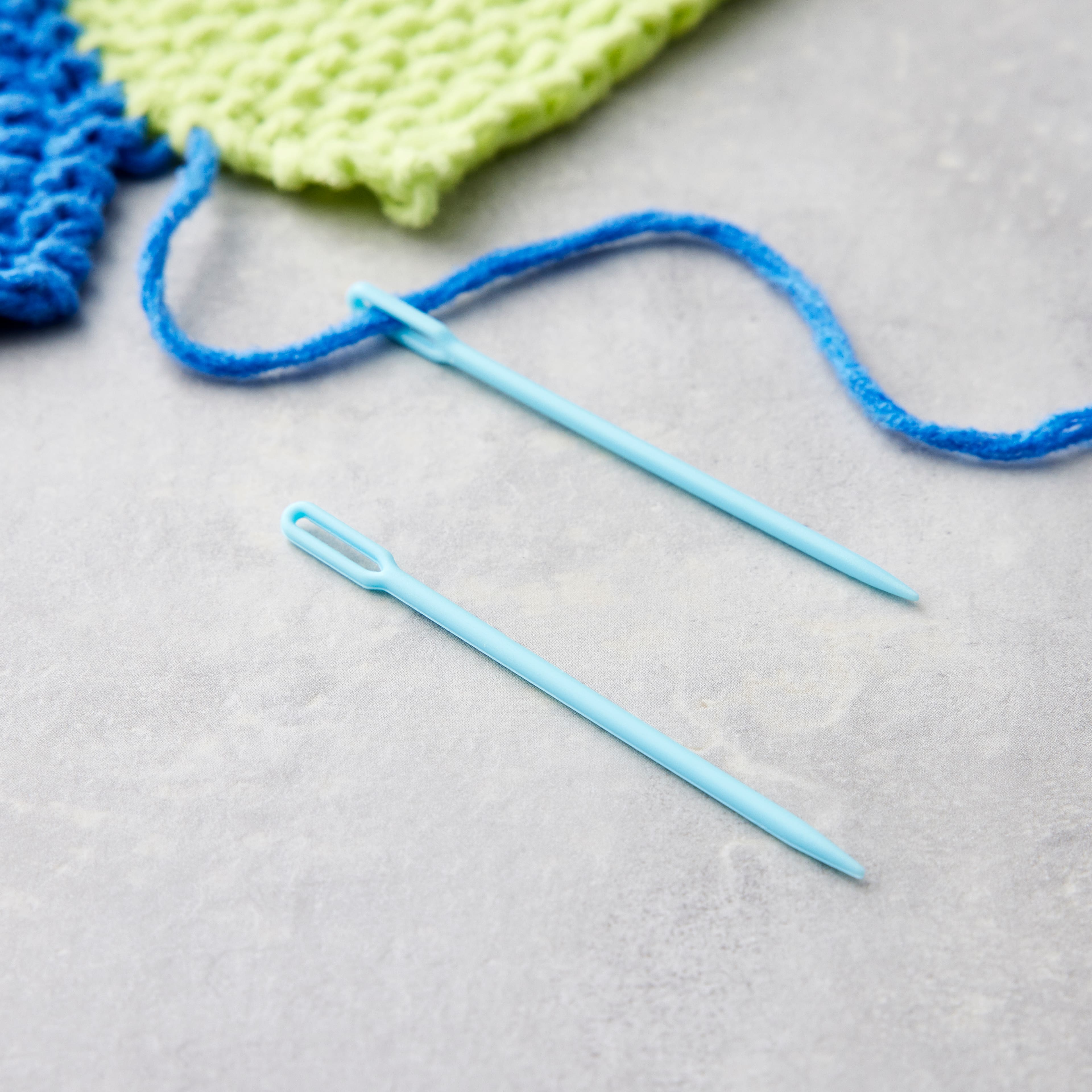 Four Sizes Plastic Sweater Needles Plastic Needles Sewing - Temu