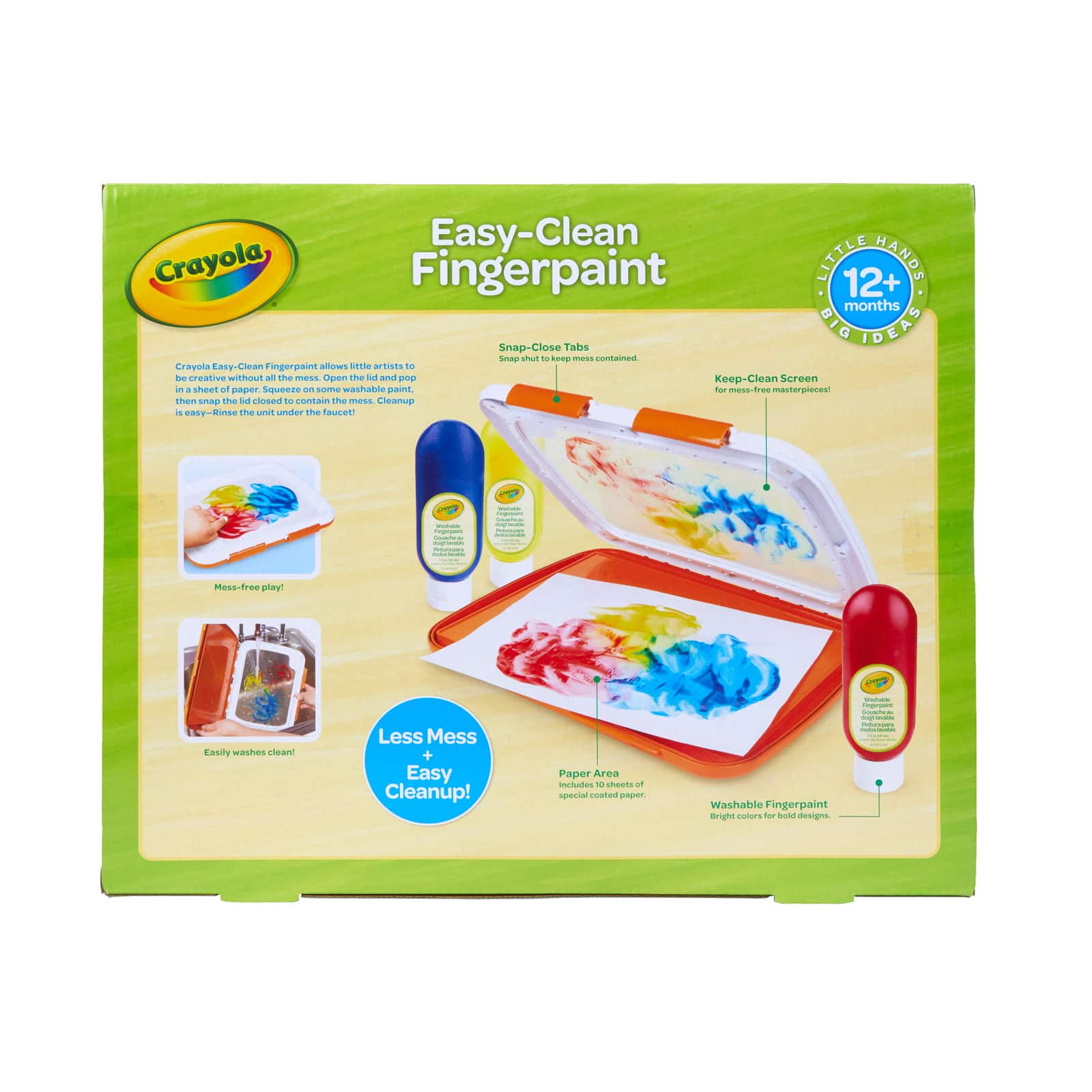 Crayola&#xAE; Easy-Clean Fingerpaint Set 