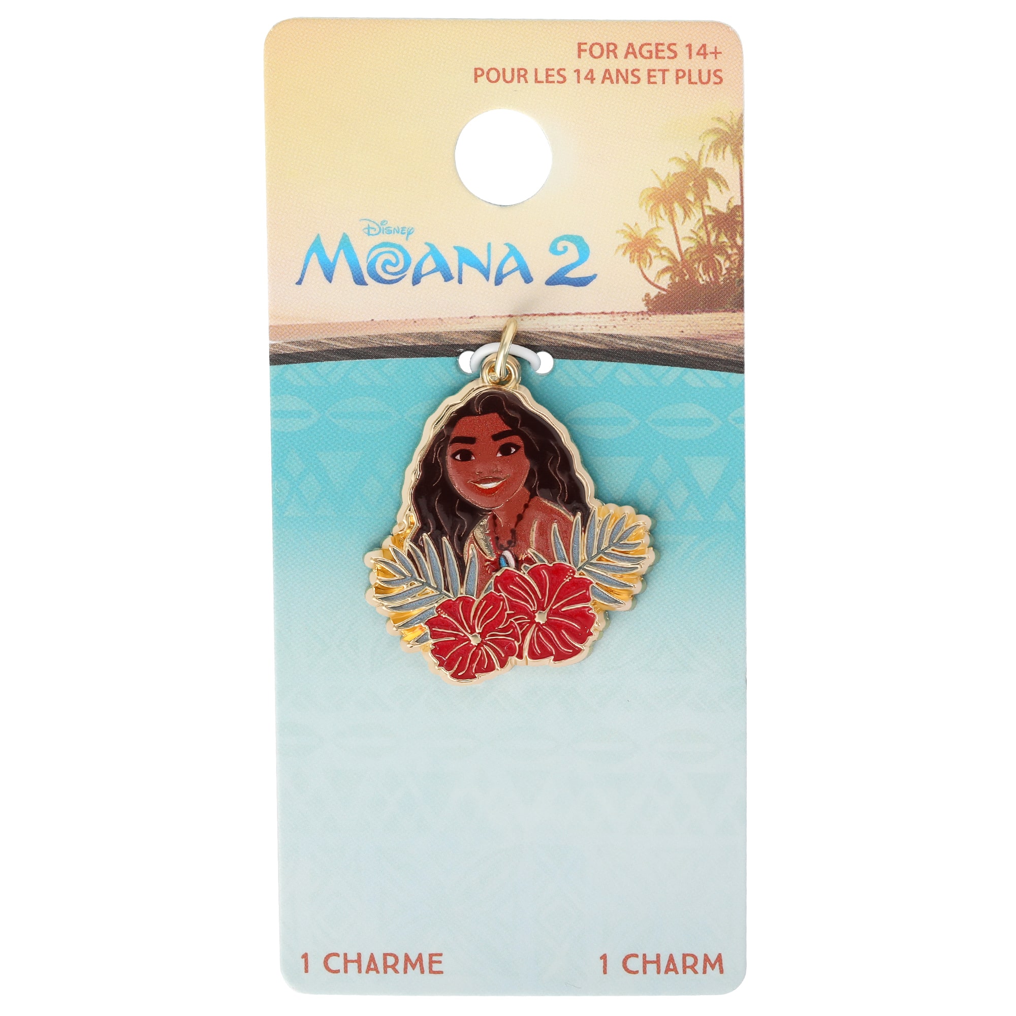 Disney® Moana with Hibiscus Flowers Enamel Charm