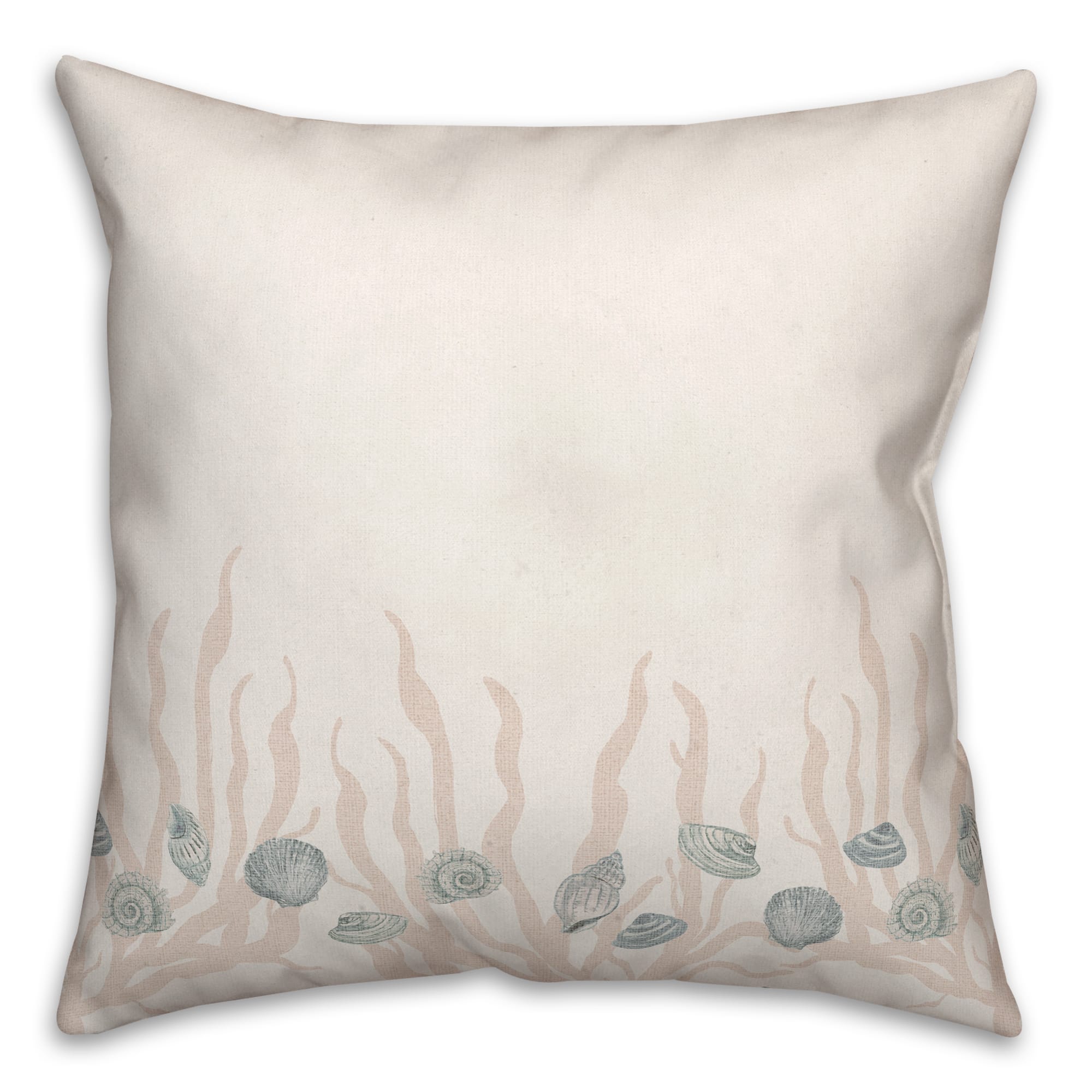 Coral Reef Throw Pillow Cover, Coastal Print