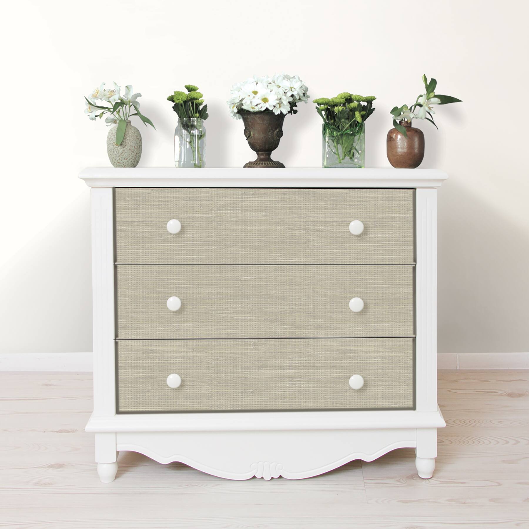 NuWallpaper Wheat Grasscloth Peel & Stick Wallpaper