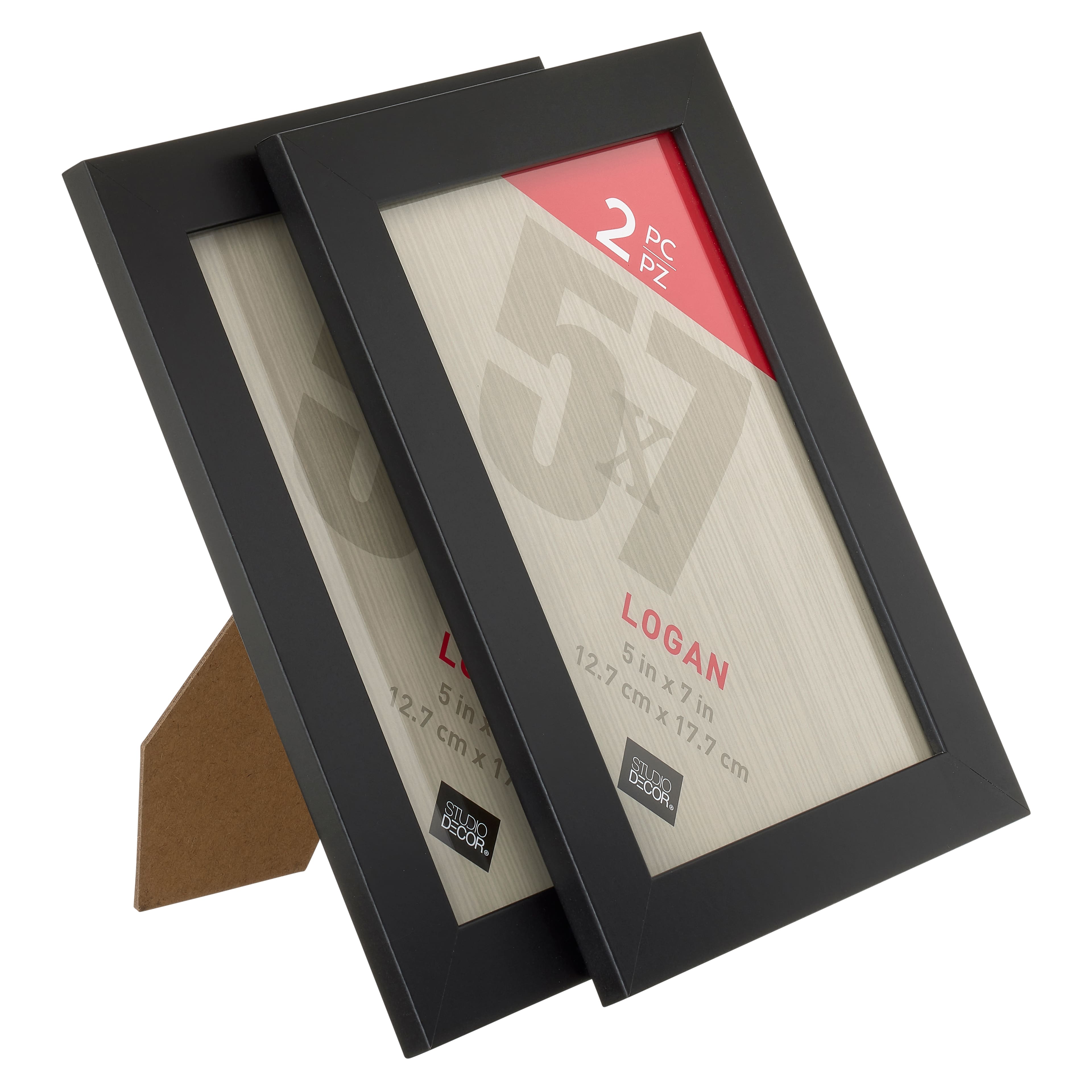 12 Packs: 2 ct. (24 total) Black Tabletop Frames, Logan by Studio Décor®