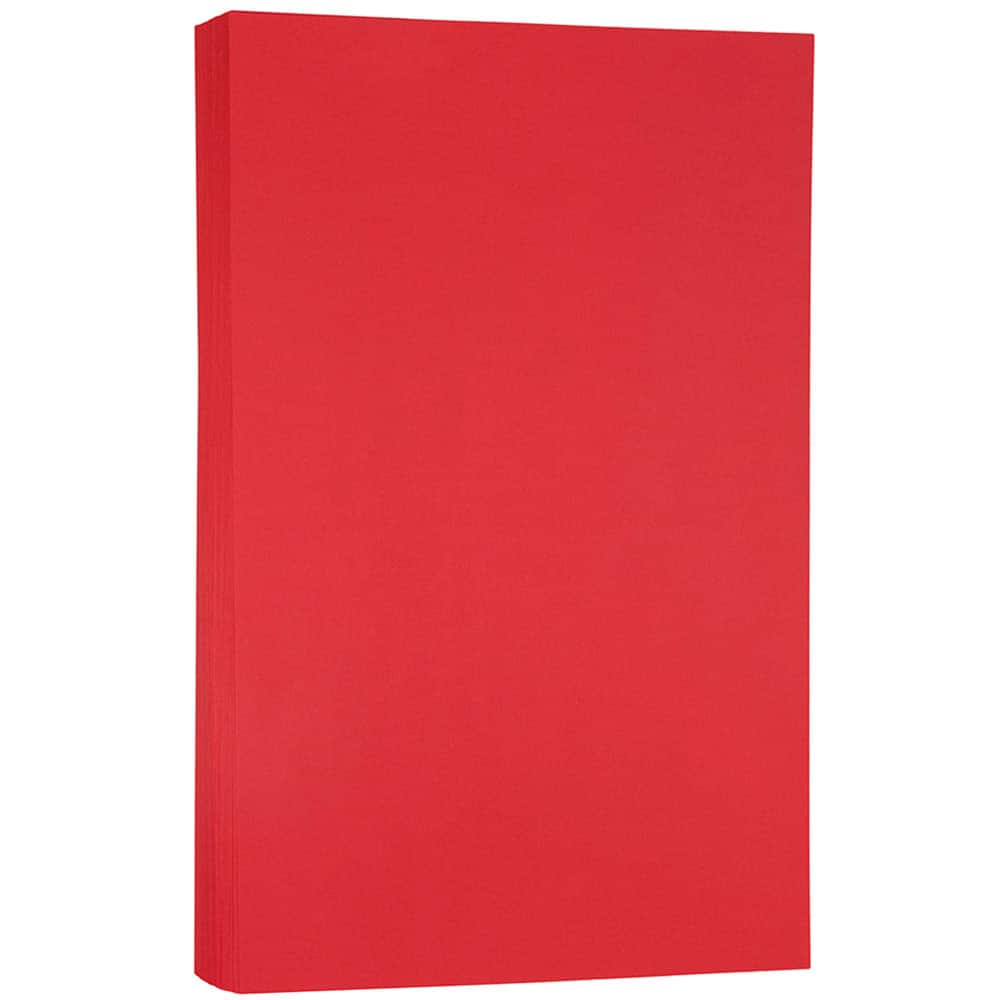 JAM Paper Bright Hue 8.5" x 14" 24lb. Recycled Colored Legal Paper, 100 Sheets