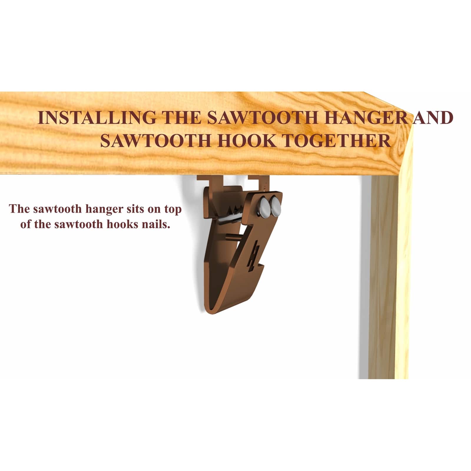HangZ&#x2122; 15lb. Canvas Sawtooth Hooks, 2ct.