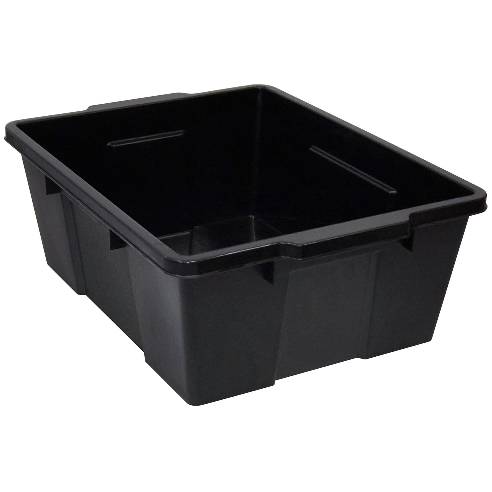 Quantum Storage Systems® 21" x 15.875" x 7.75" Black Latch Container