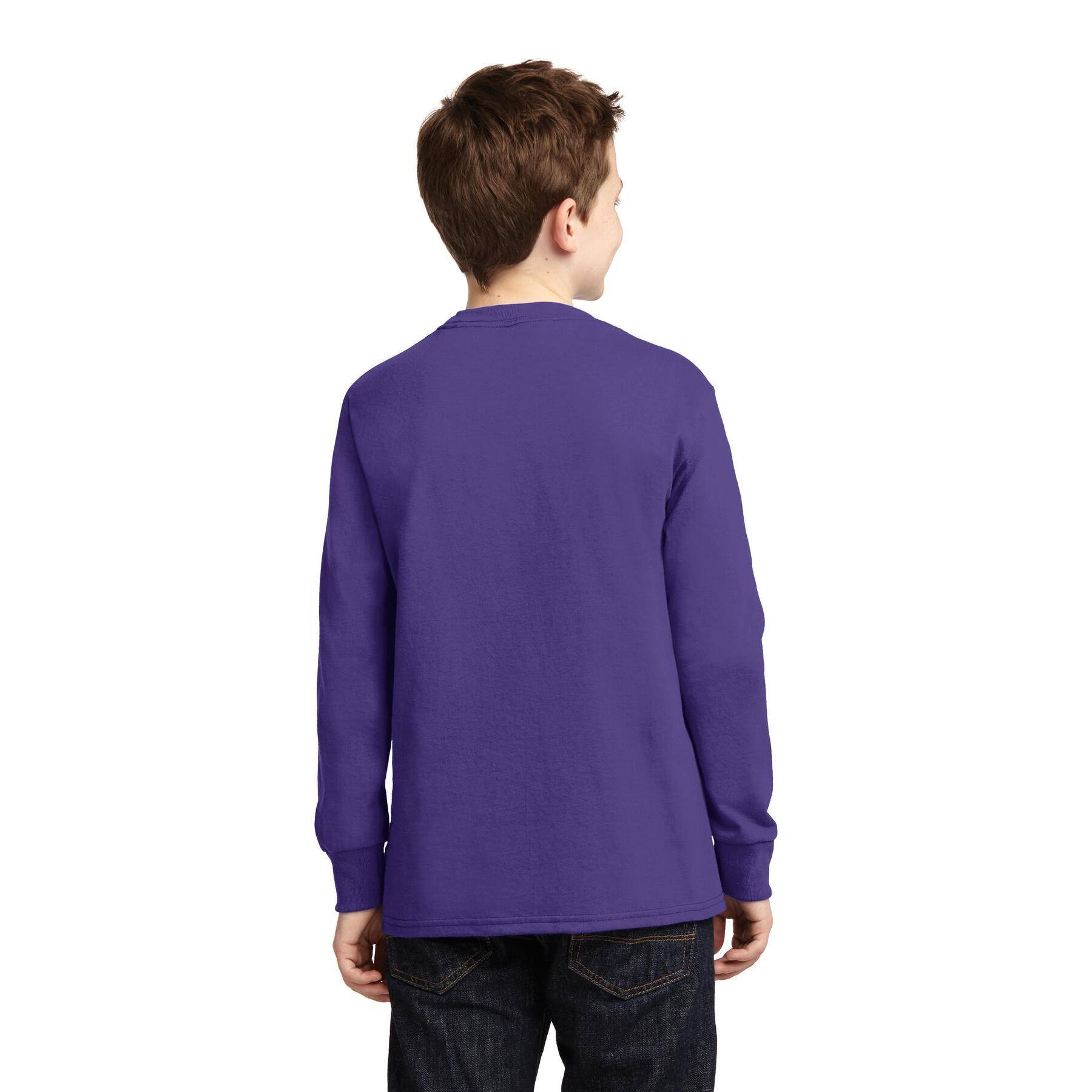Port & Company® Youth Long Sleeve Core Cotton T-Shirt