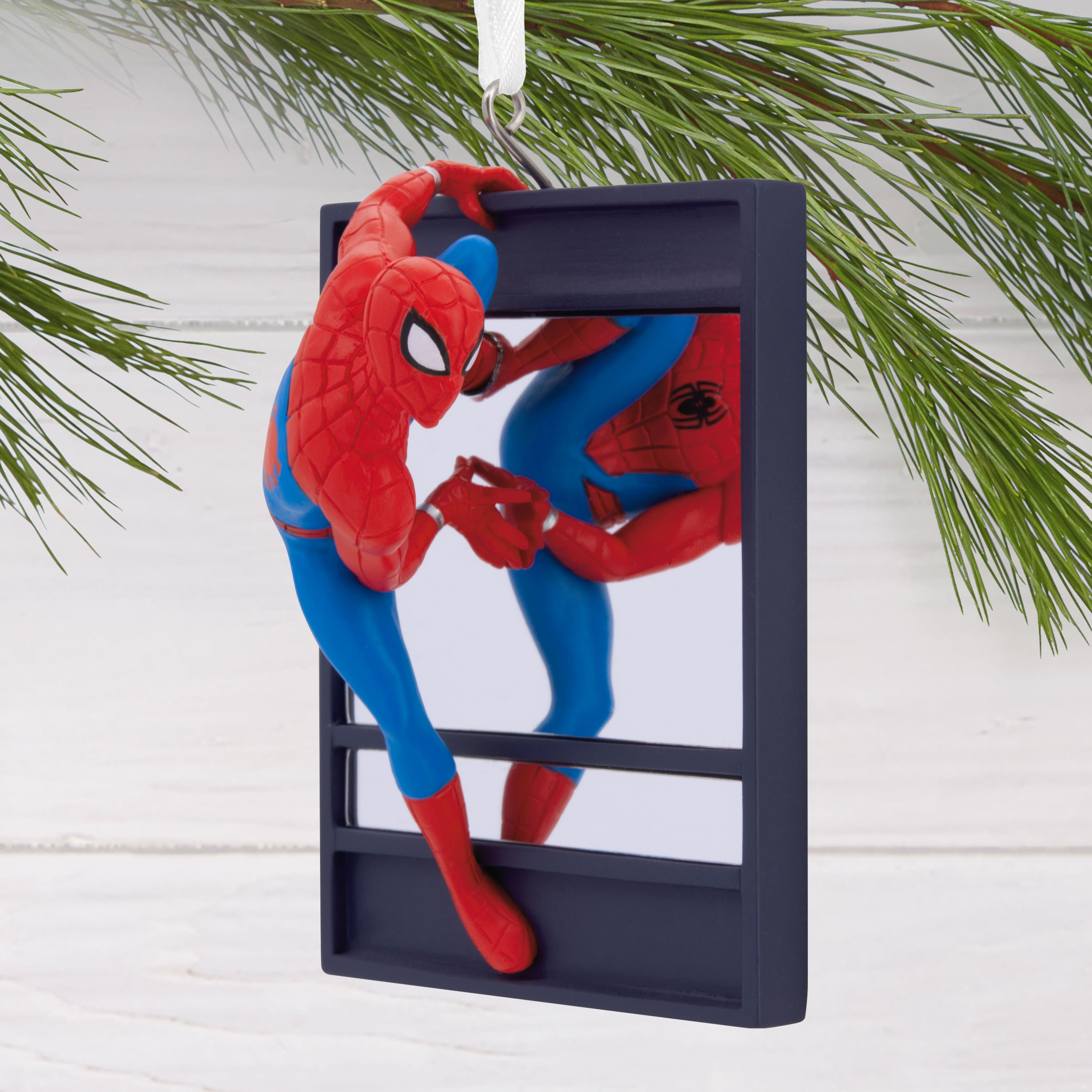 Hallmark 3.25&#x22; Marvel&#xAE; Spider-Man on Window Ornament