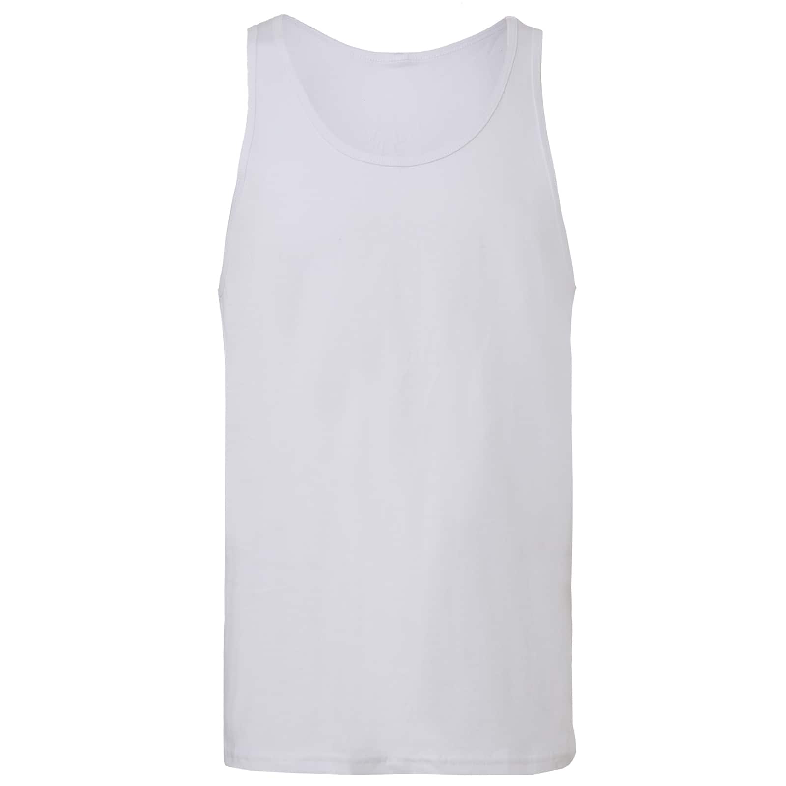 BELLA+CANVAS® Adult Unisex Jersey Tank, Size: Small, Color: White ...