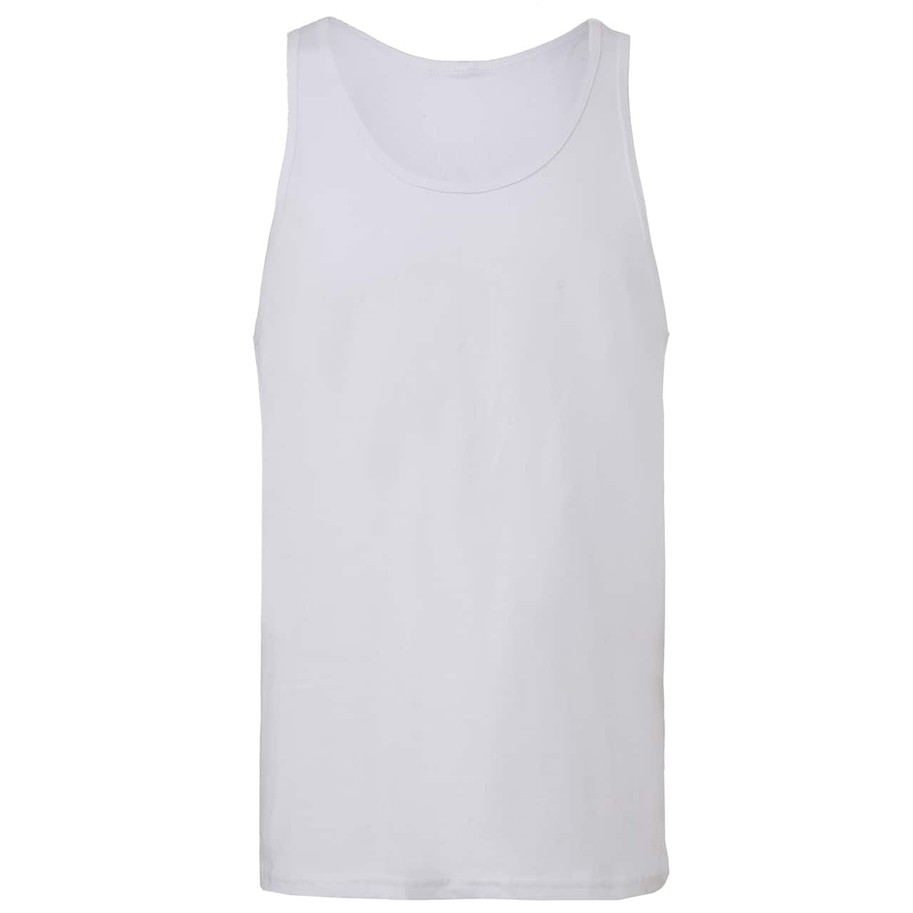 BELLA+CANVAS® Adult Unisex Jersey Tank, Size: Small, Color: White ...