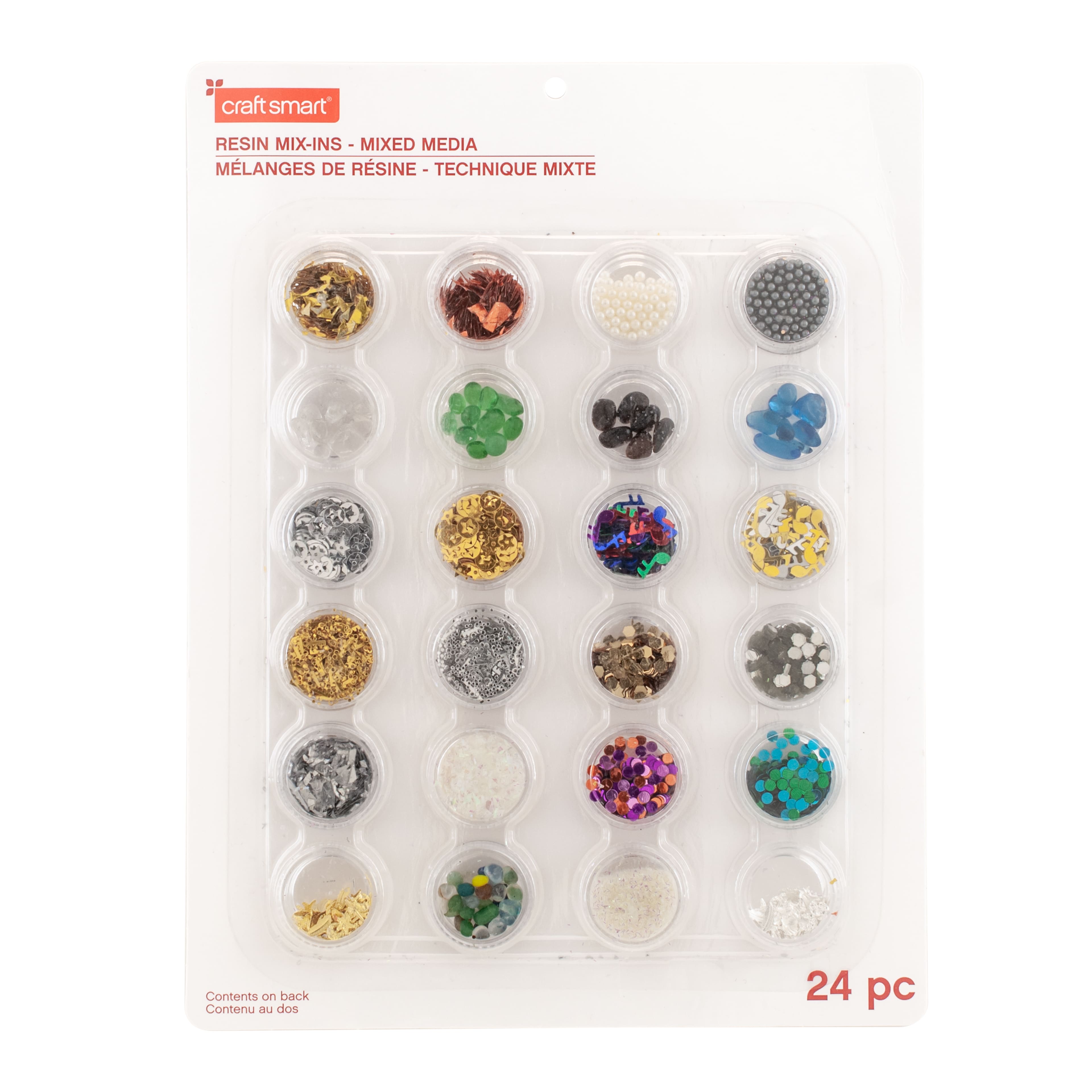 Mixed Media Resin Mix-Ins by Craft Smart®, 24ct.