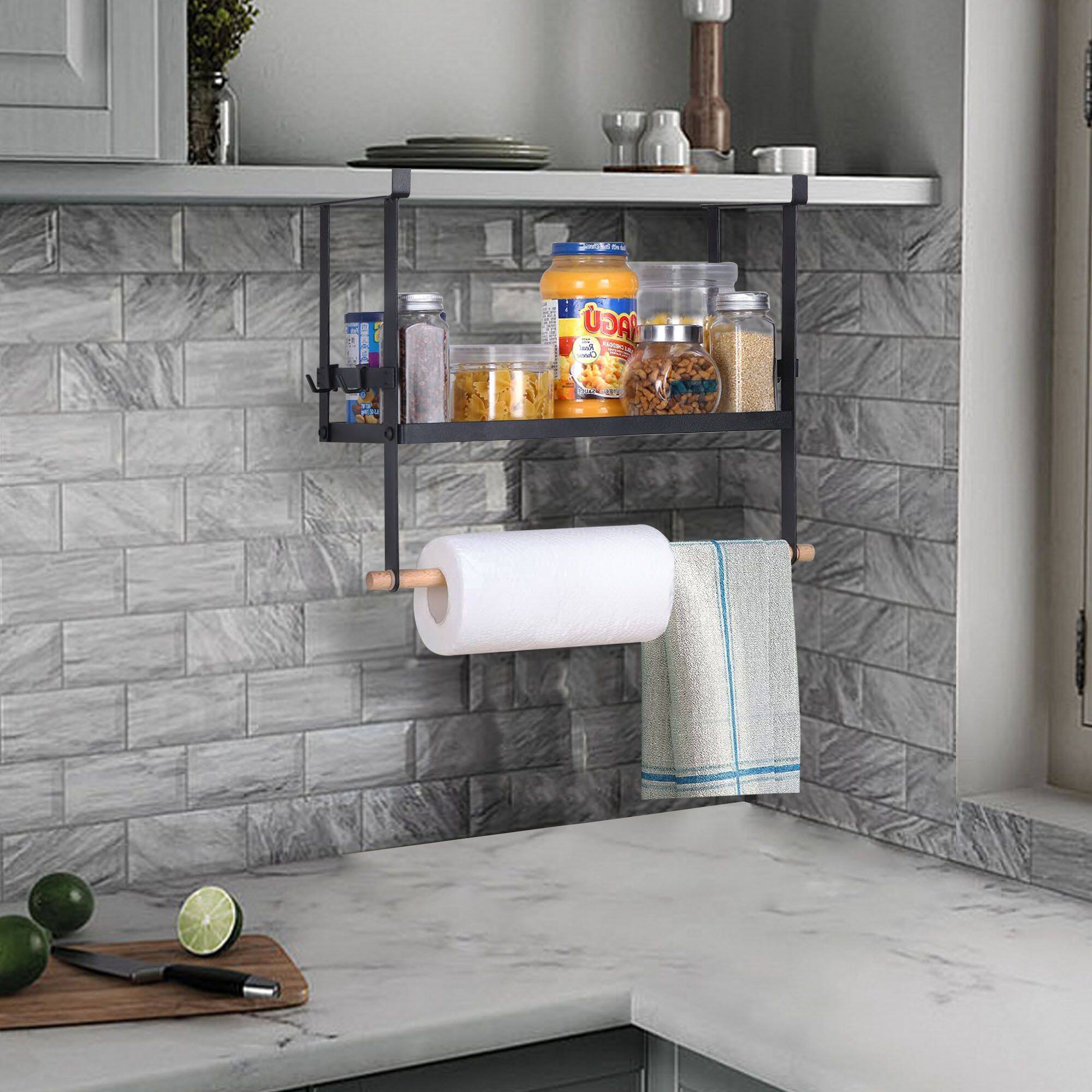 NEX Under Cabinet Storage Shelf with Paper Towel Holder