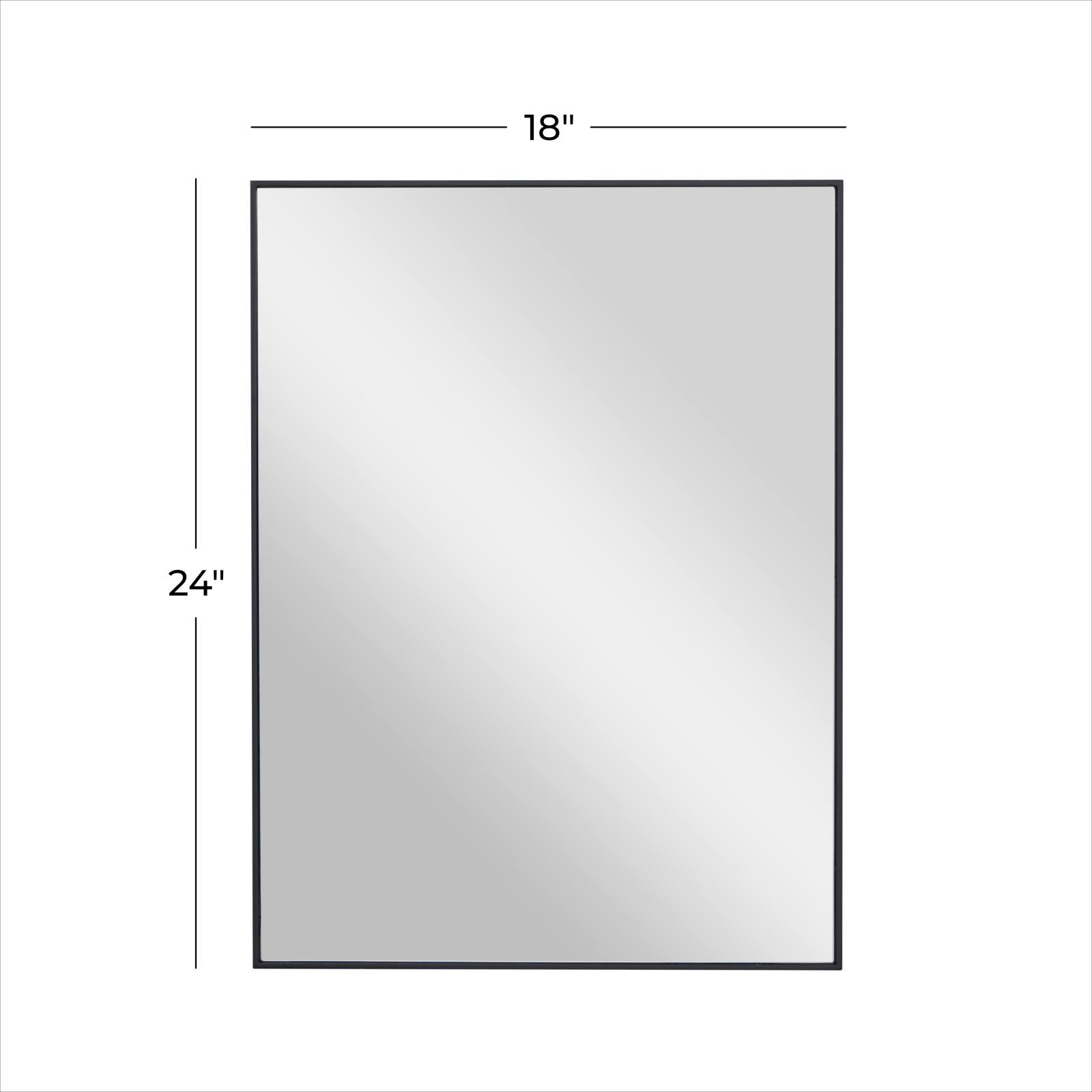 Black Contemporary Wall Mirror