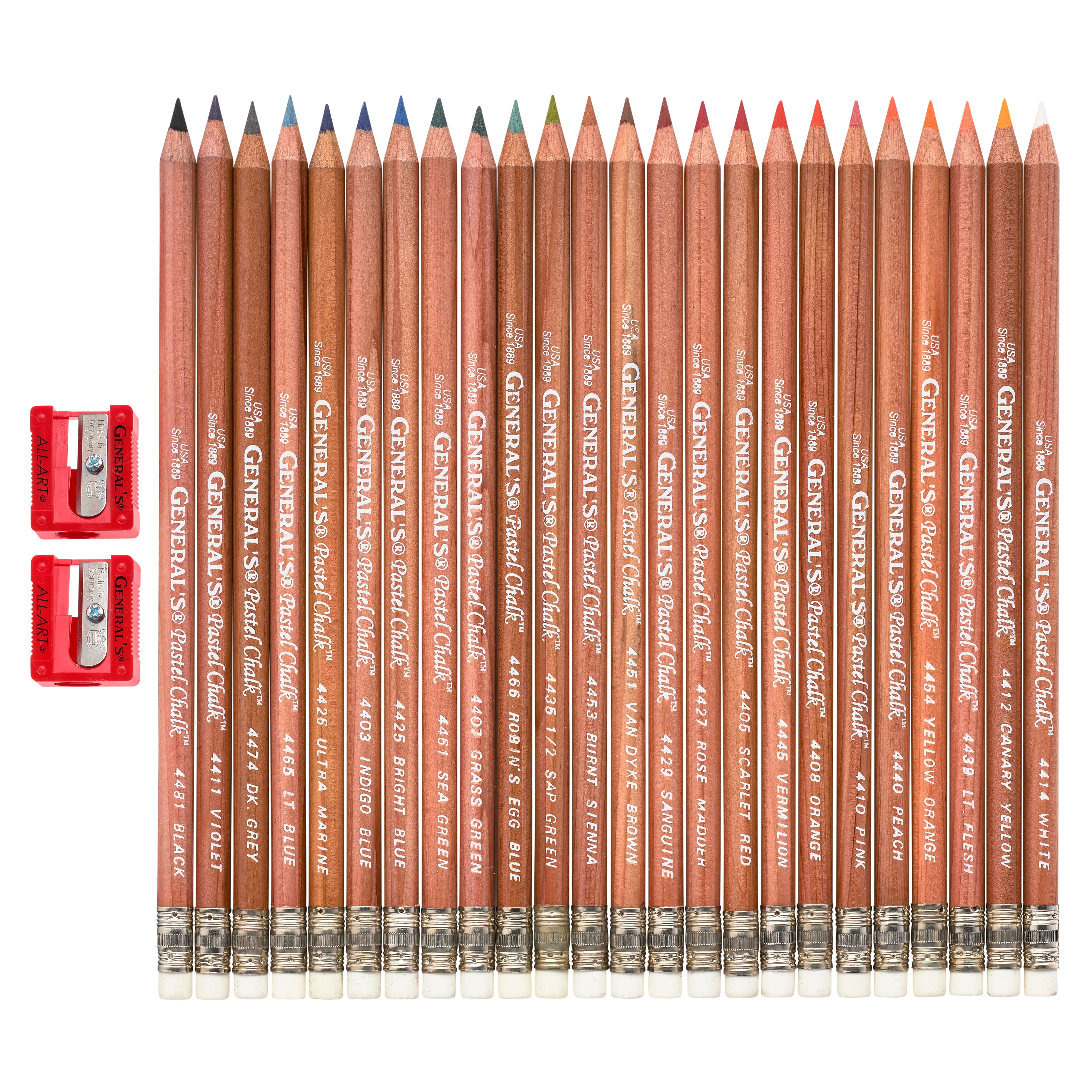General's Multi-Pastel Chalk pencil in white - Maydel