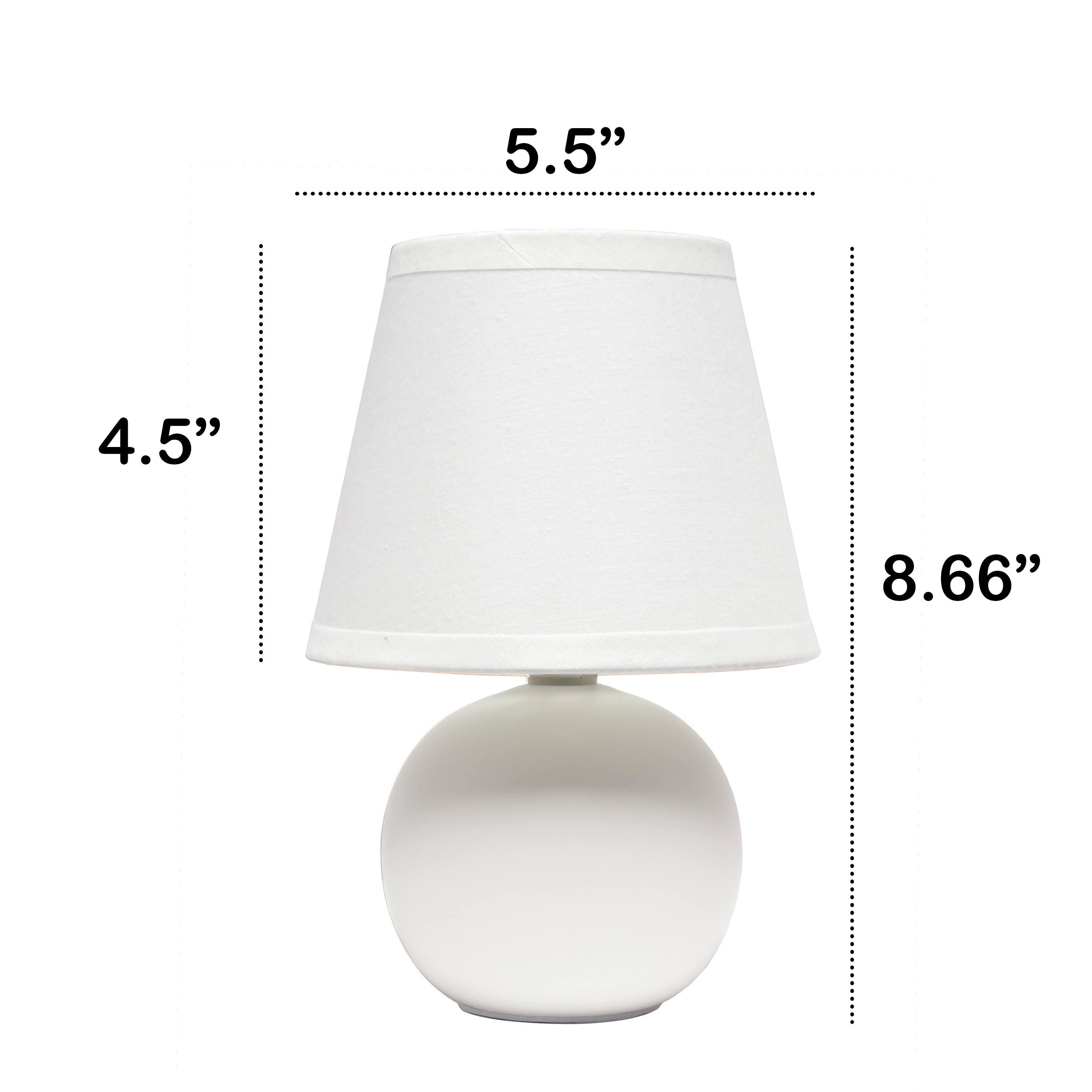 Creekwood Home Nauru 8.5&#x22; Ceramic Orb Base Table Lamp