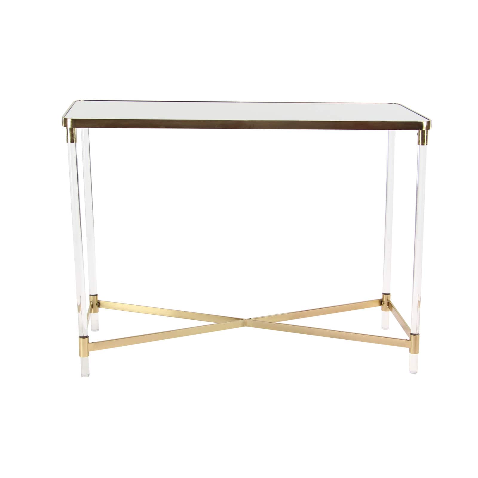 3.5ft. Clear Contemporary Acrylic Console Table