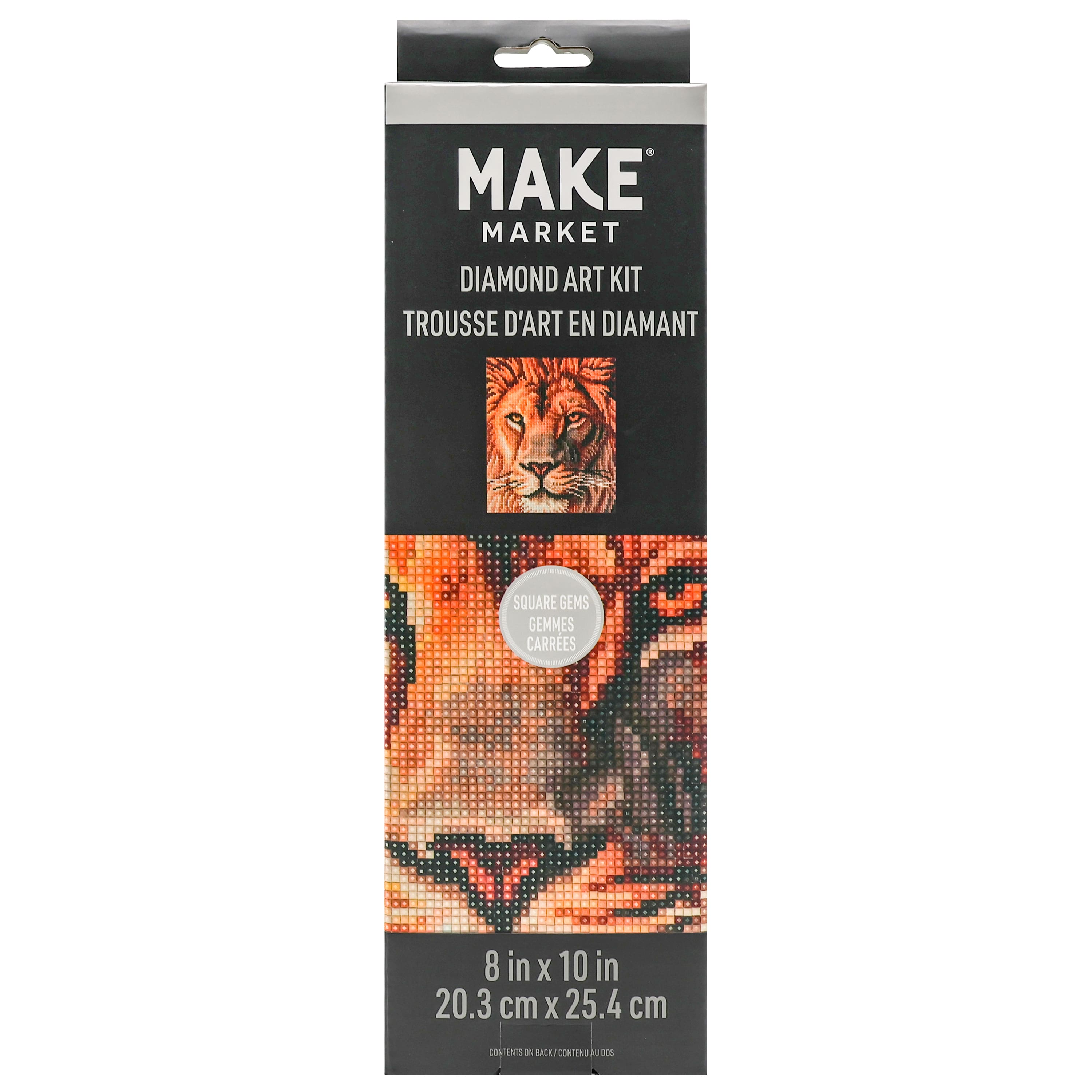 8" x 10" Lion Diamond Art Kit by Make Market®