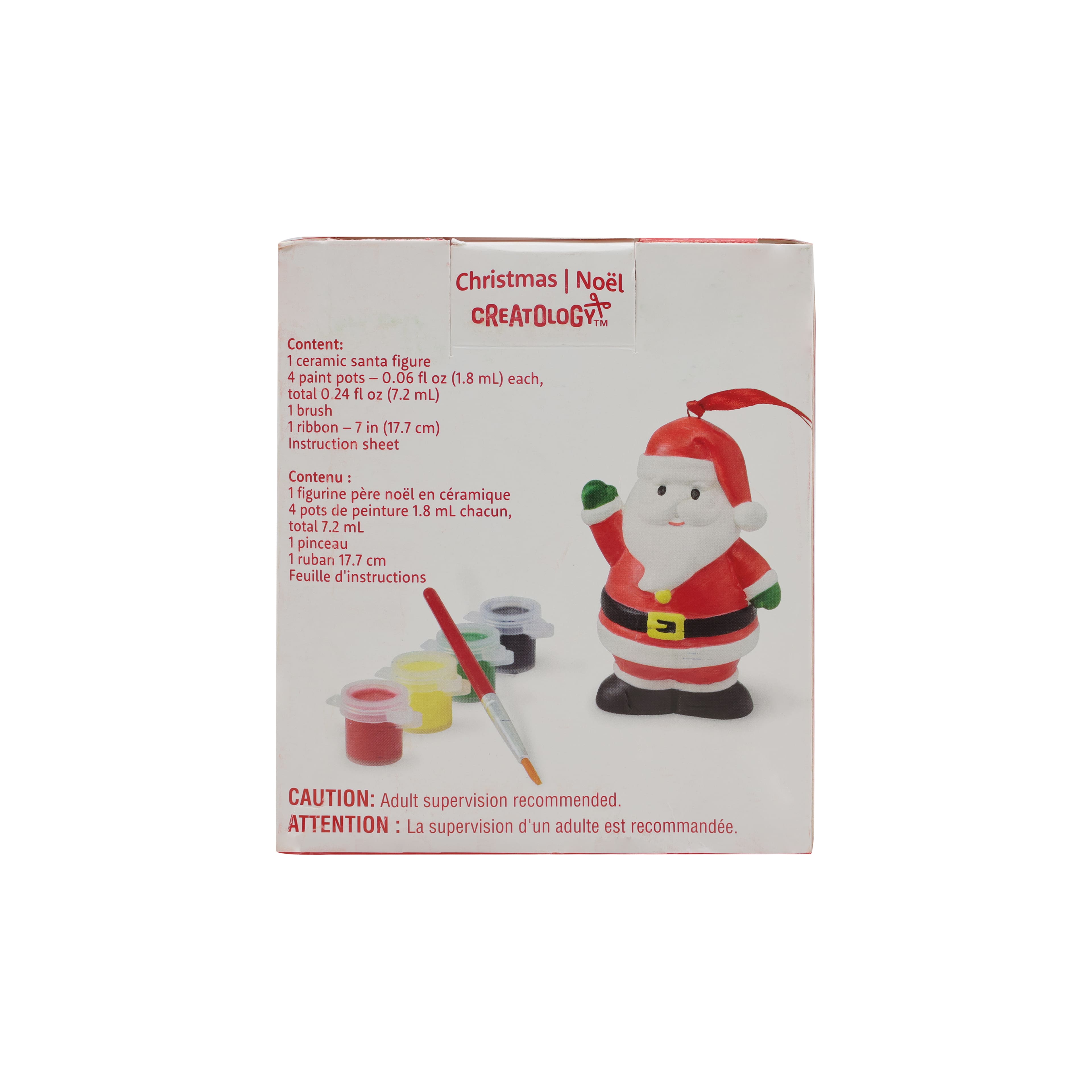 Santa Color Your Own Ceramic Ornament Kit by Creatology&#x2122;