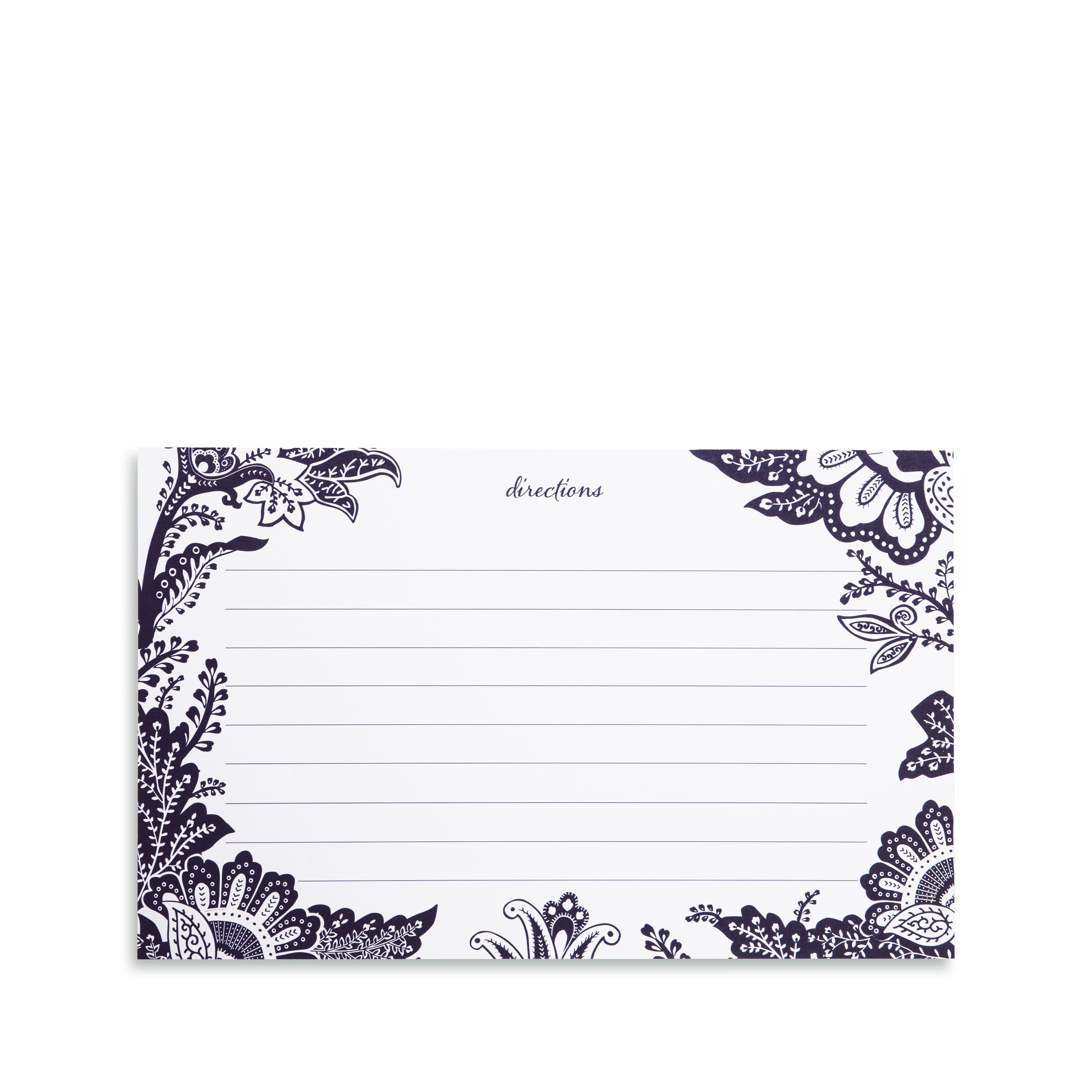 Vera Bradley&#xAE; Java Navy White Recipe Tin Box