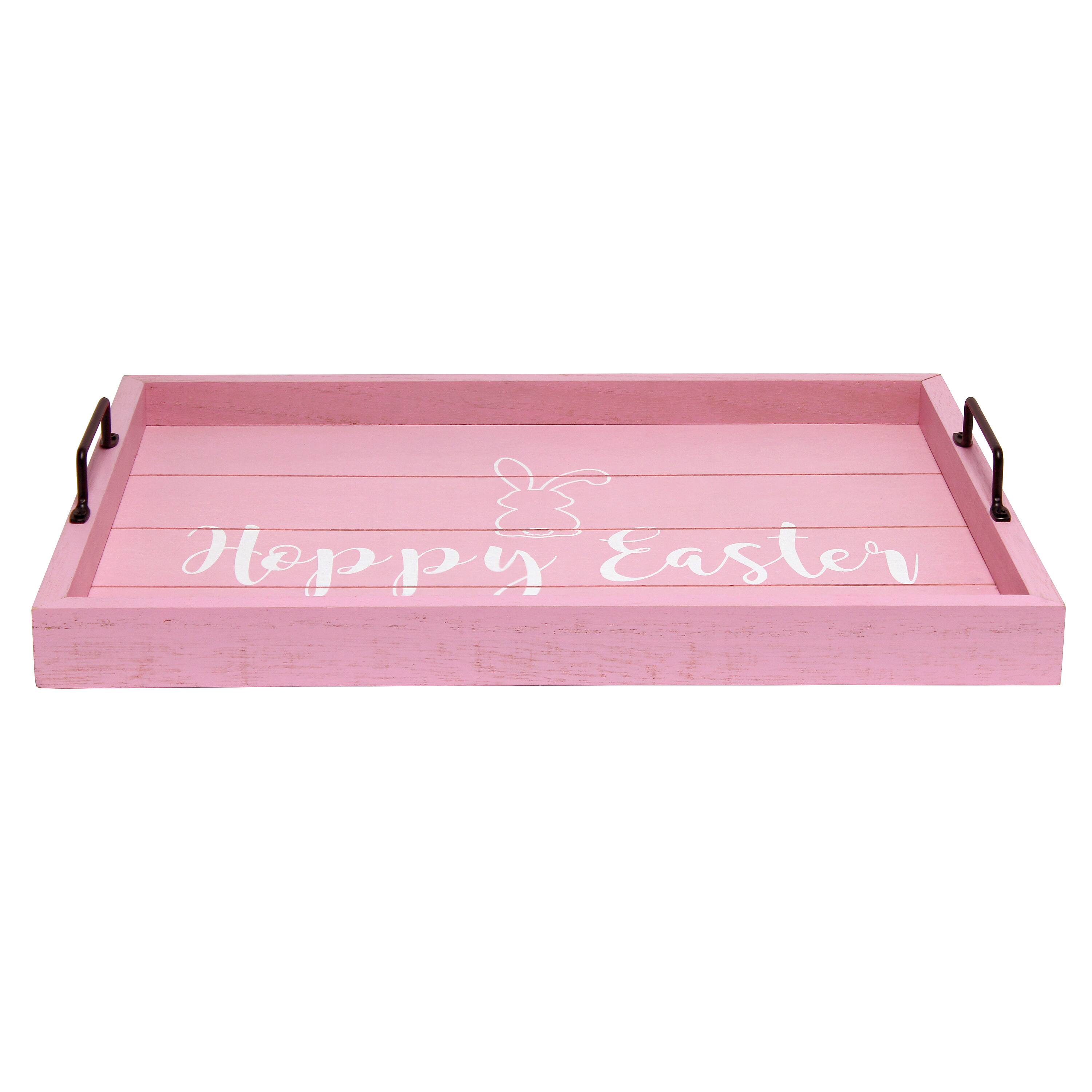 Elegant Designs™ 15.5" Hoppy Easter Serving Tray with Handles