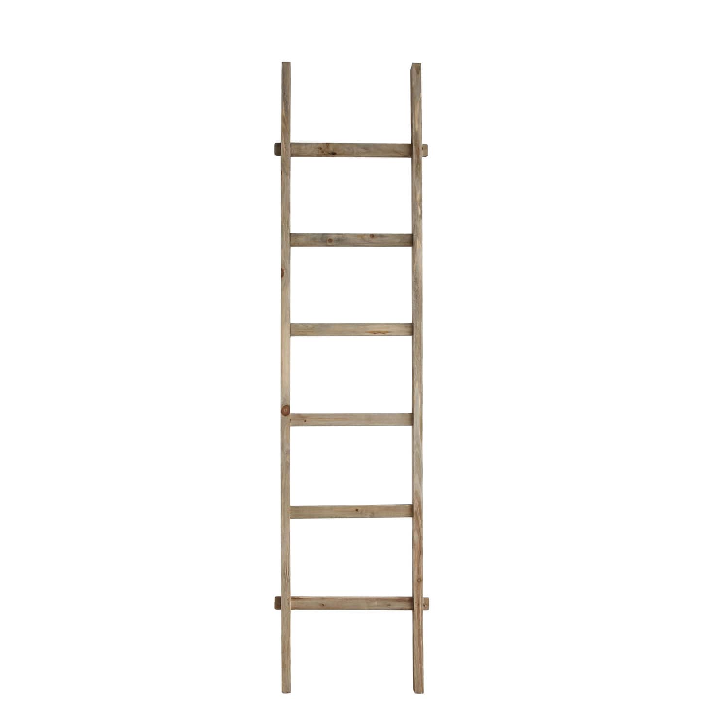 Hello Honey® 6ft. Decorative 6-Rung Rustic Wood Ladder